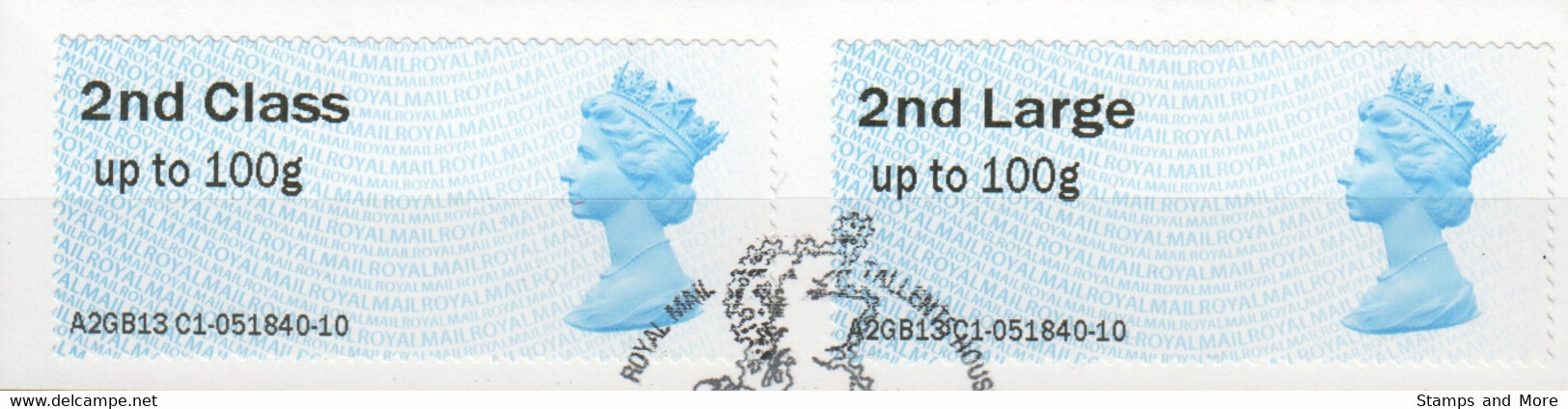 Great Britain Automatenmarken 2013 Mi 46 + .. Canceled - Post & Go Stamps