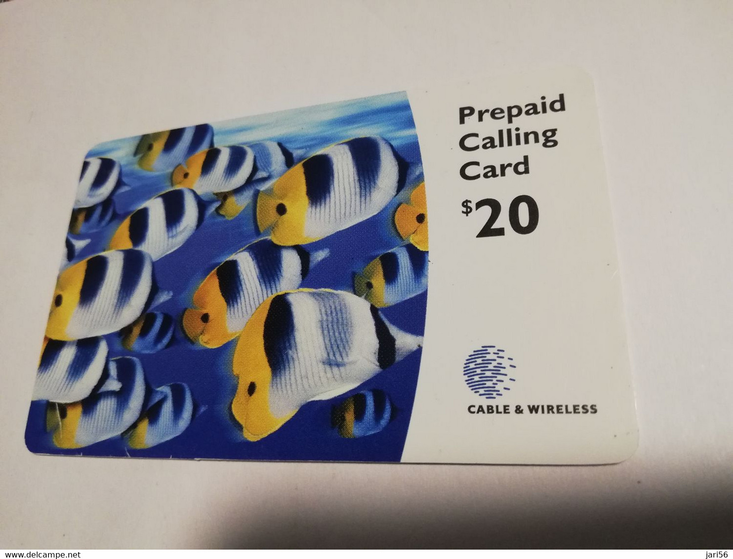 BERMUDA  $20,-   BERMUDA    TROPICAL FISH  C&W    PREPAID CARD  Fine USED  **6662** - Bermudas