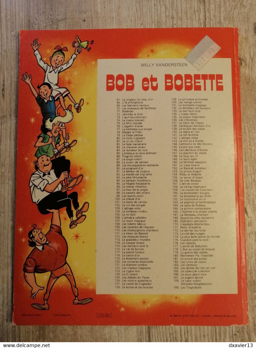 Bande Dessinée - Bob Et Bobette 111 - Le Trésor De Beersel (1982) - Bob Et Bobette