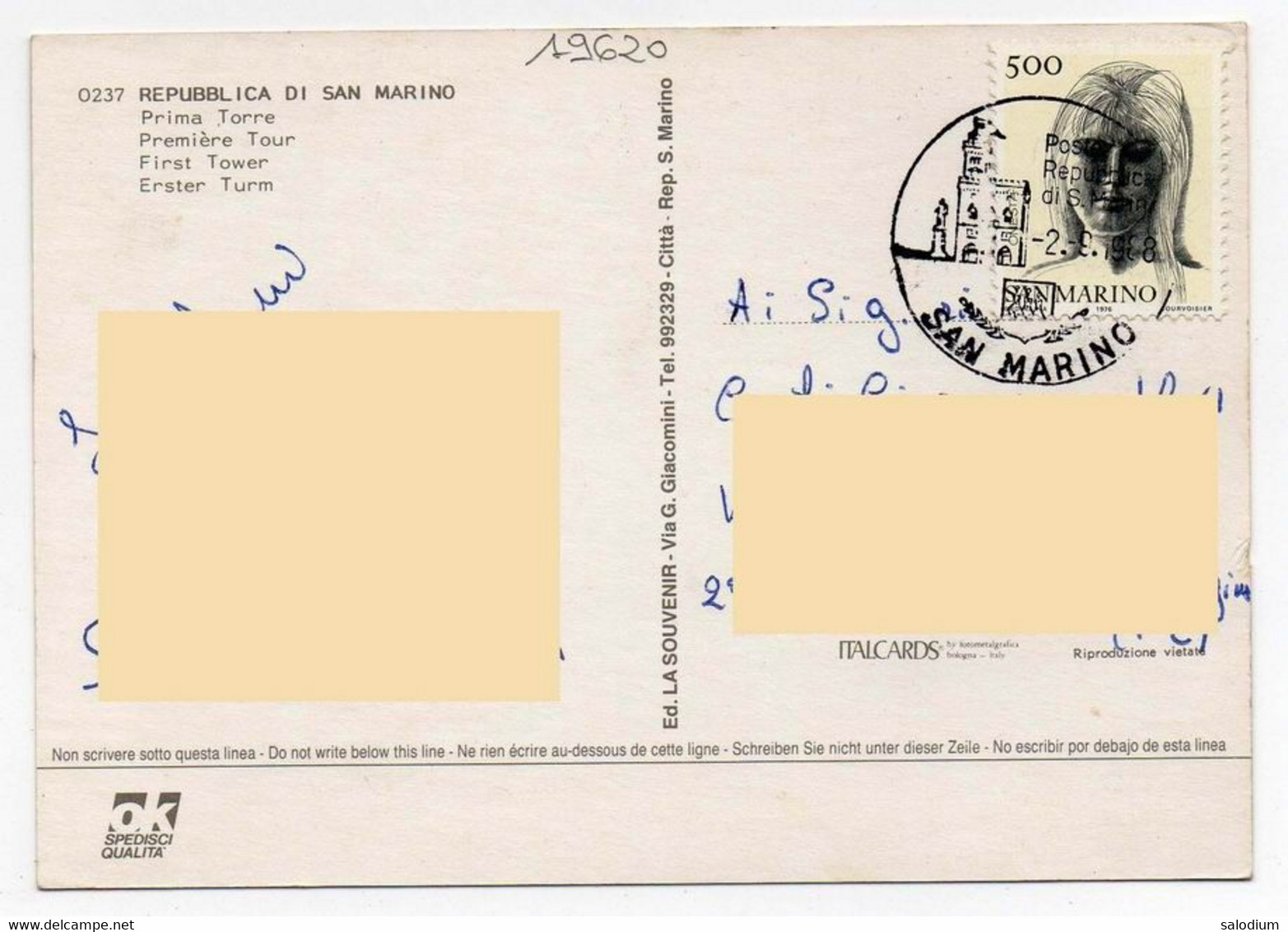 San Marino - Storia Postale - Lettres & Documents