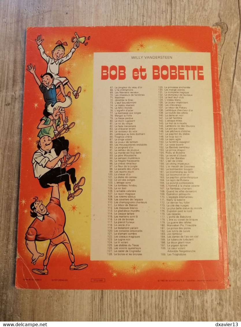 Bande Dessinée - Bob Et Bobette 114 - Le Casque Tartare (1982) - Bob Et Bobette