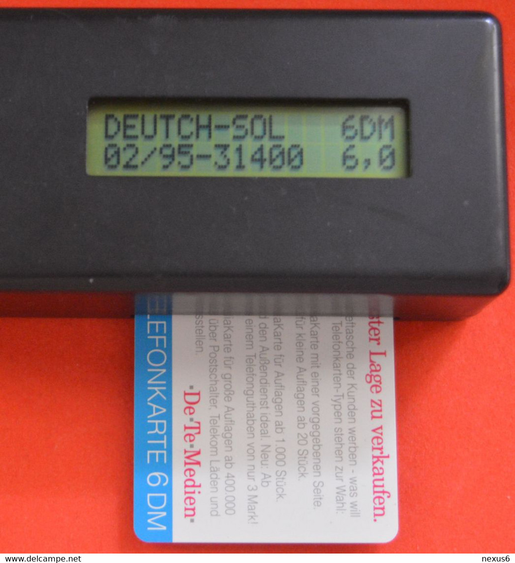 Germany - X 17 - DeTeMedien - Wirbt Für Sie, 10.1994, 6DM, 5.100ex, Mint - X-Series: Werbeserie Mit Eigenwerbung Der Dt. Postreklame GmbH