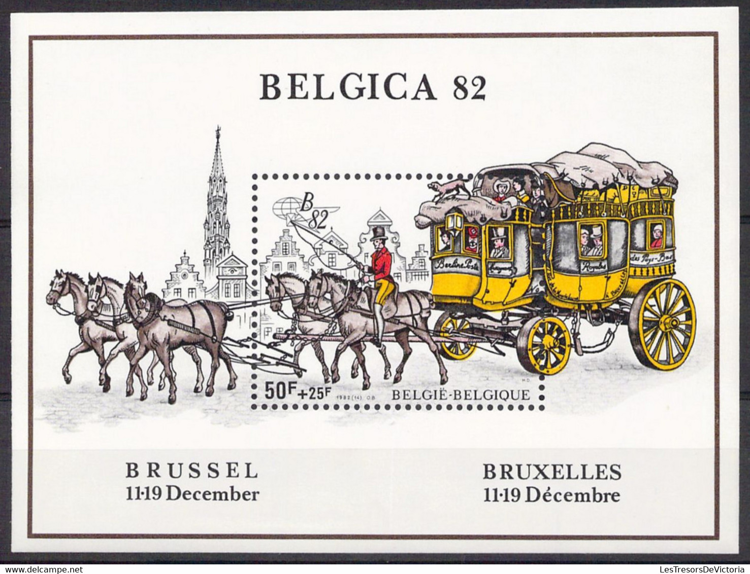 BELGIQUE - Exposition Philatélique Mondiale BELGICA 82 - Yvert Bloc  59  ** MNH - Neufs - Nuevos