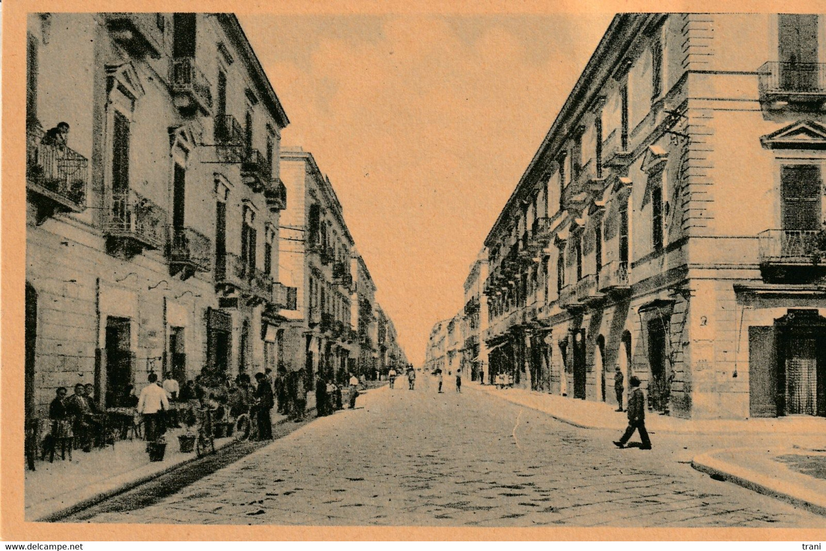 TRANI - Corso Vittorio Emanuele -  Cartolina Orignale Anni '50 - NUOVA - - Trani