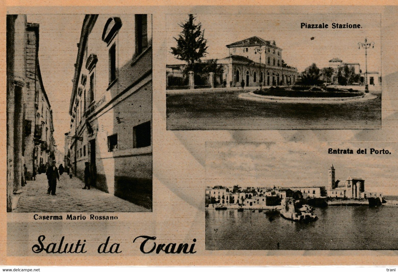 TRANI - Saluti Da Trani - Cartolina Orignale Anni '50 - NUOVA - - Trani