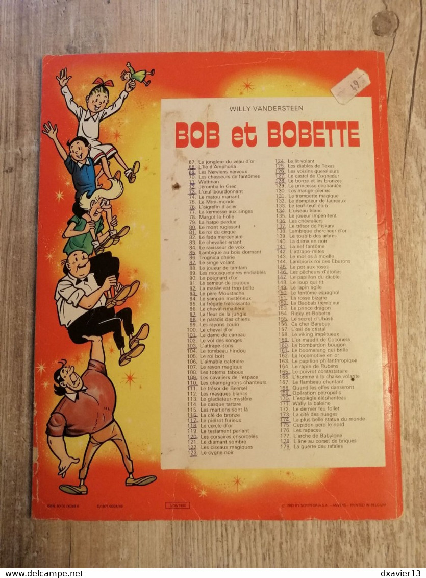 Bande Dessinée - Bob Et Bobette 117 - Le Pierrot Furieux (1980) - Suske En Wiske