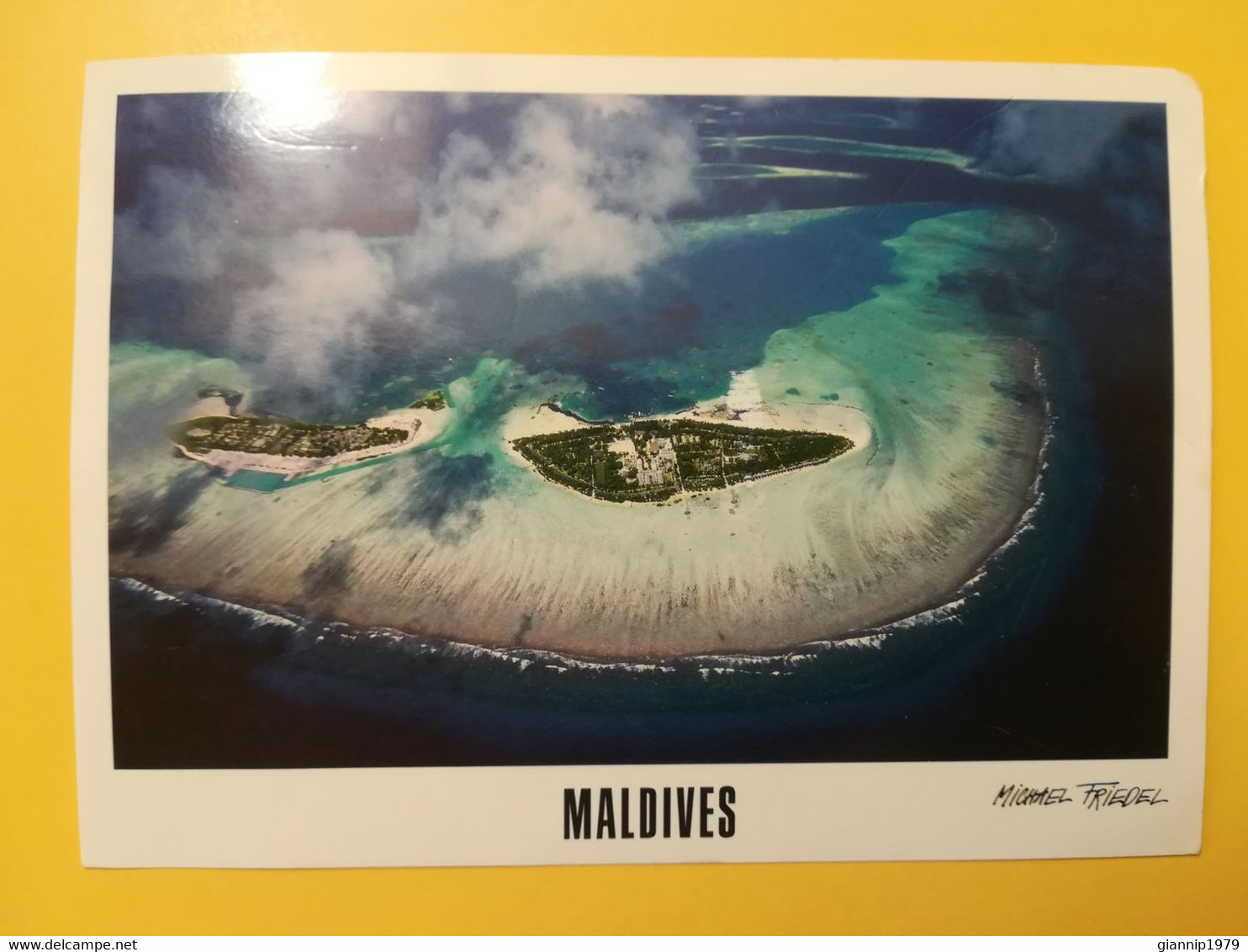 CARTOLINA POSTCARDS MALDIVE MALDIVES 2012 ATOLLO MALE ATOLL  BOLLO PESCI FISH OBLITERE' - Maldivas