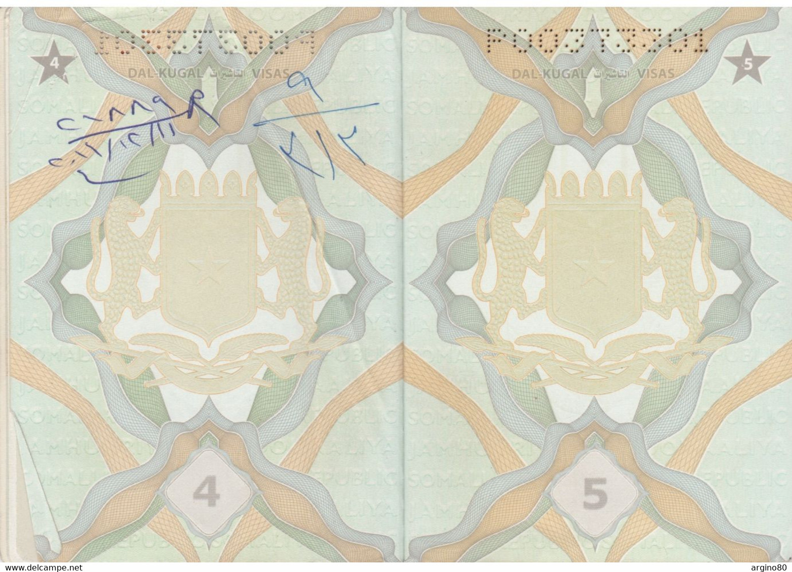 SOMALI SOMALIA Collectible 2010 Passport Passeport Reisepass Pasaporte Passaporto VISA ENTRIES - Documentos Históricos