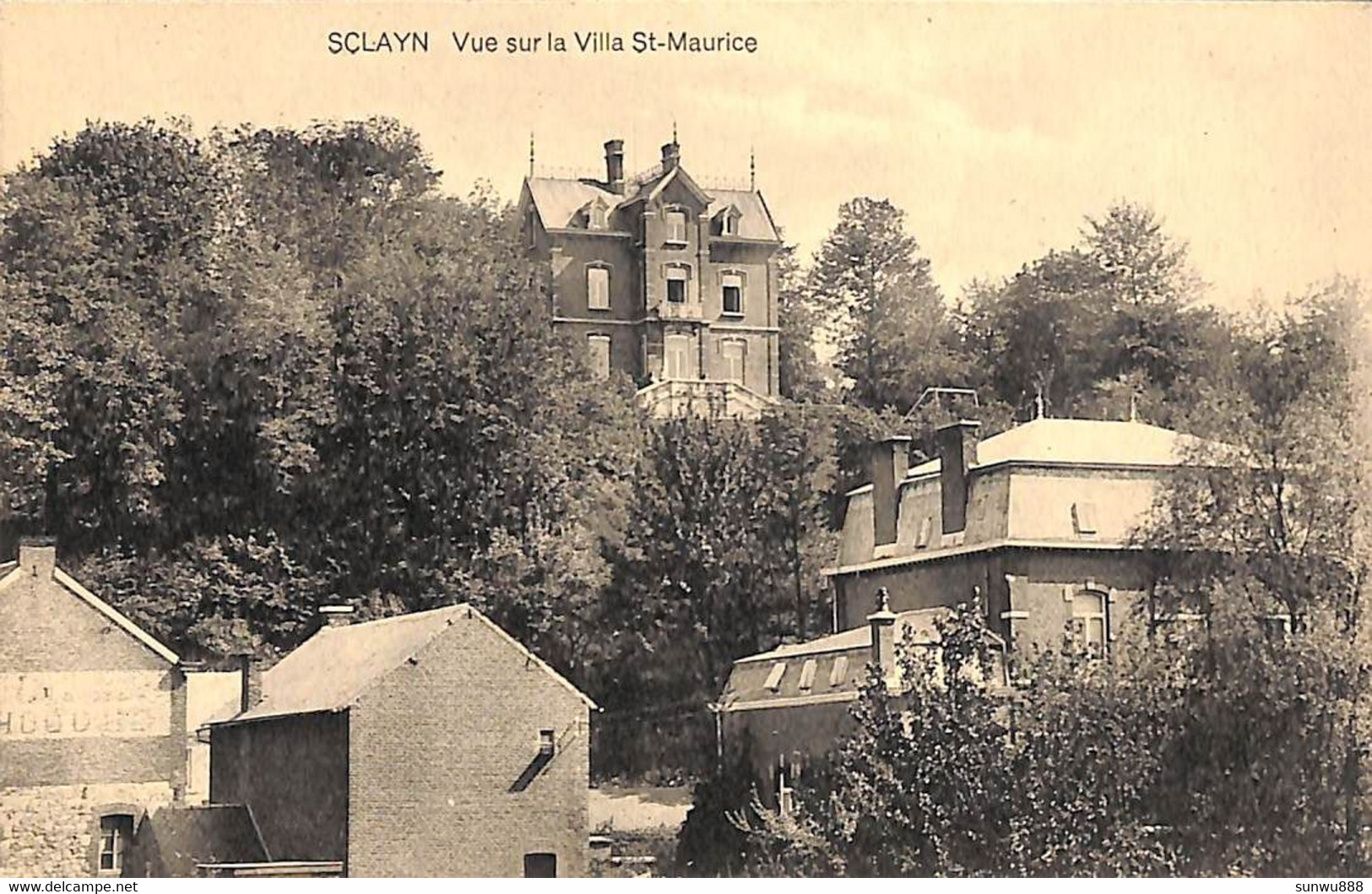 Sclayn - Vue Sur La Villa St Maurice (Phototypie Pinon) - Andenne