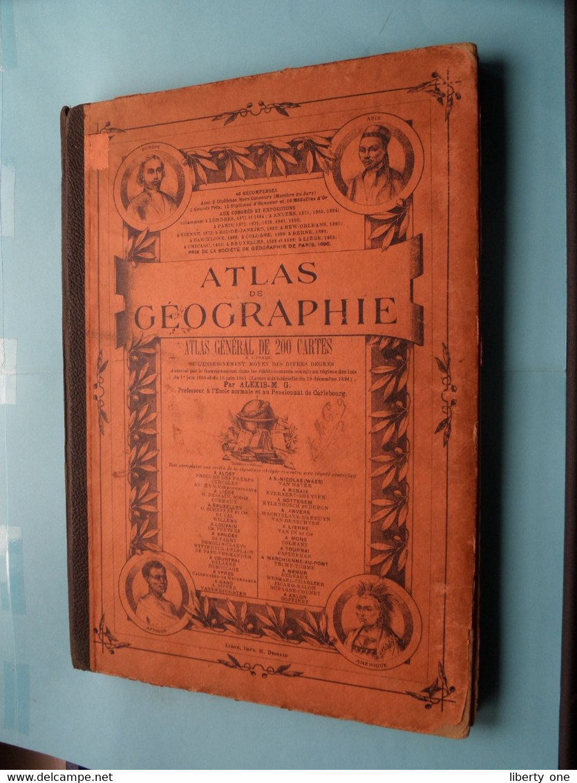 ATLAS De Géographie > Imp. H. DESSAIN ( See Photoscans > Need Restauration > Complete Edition ) 33e Tirage - 1906 ! - World