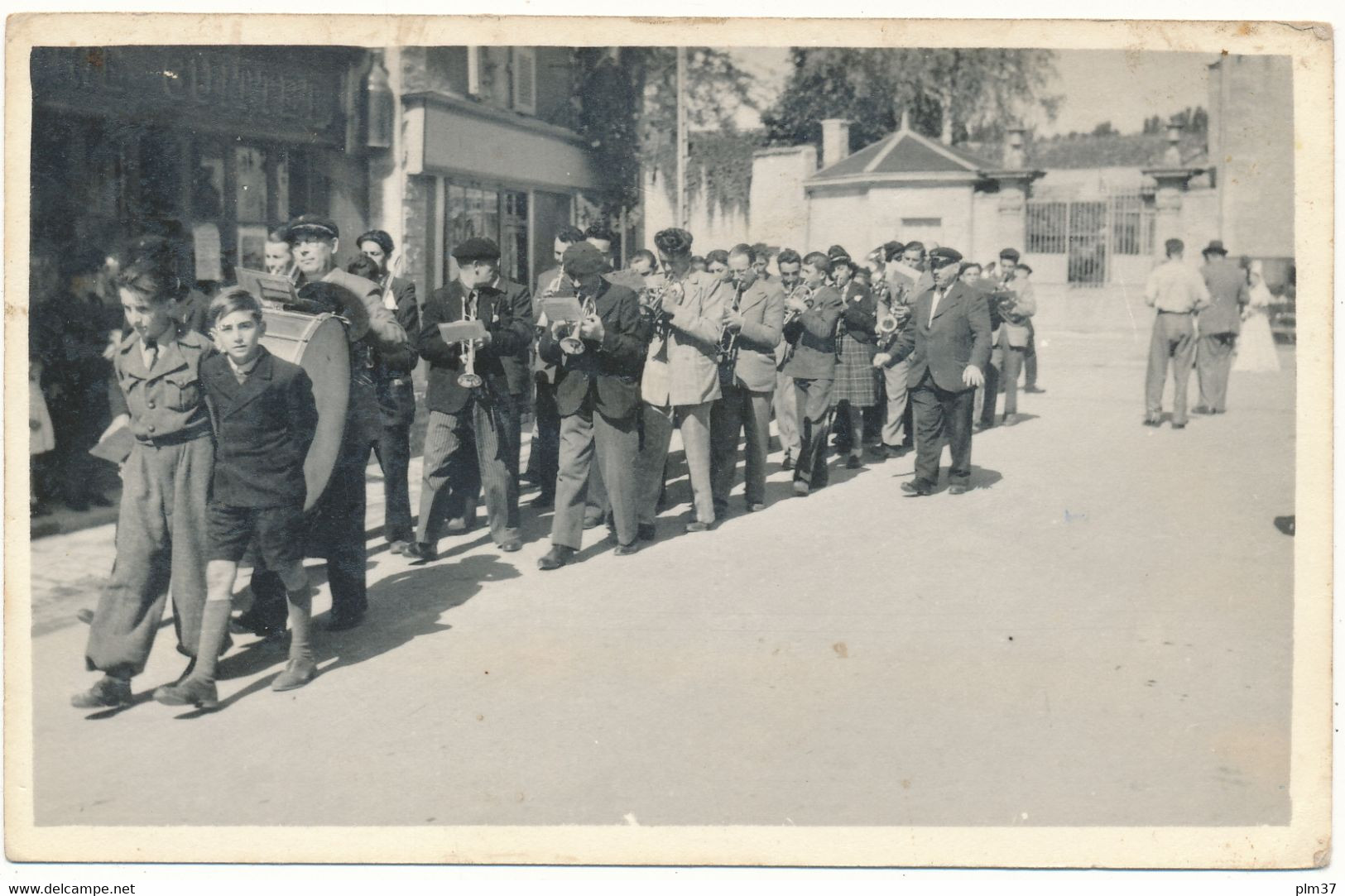 LA MOTHE SAINT HERAY - Carte Photo, 1946 - Fête Des Rosières, La Fanfare - La Mothe Saint Heray