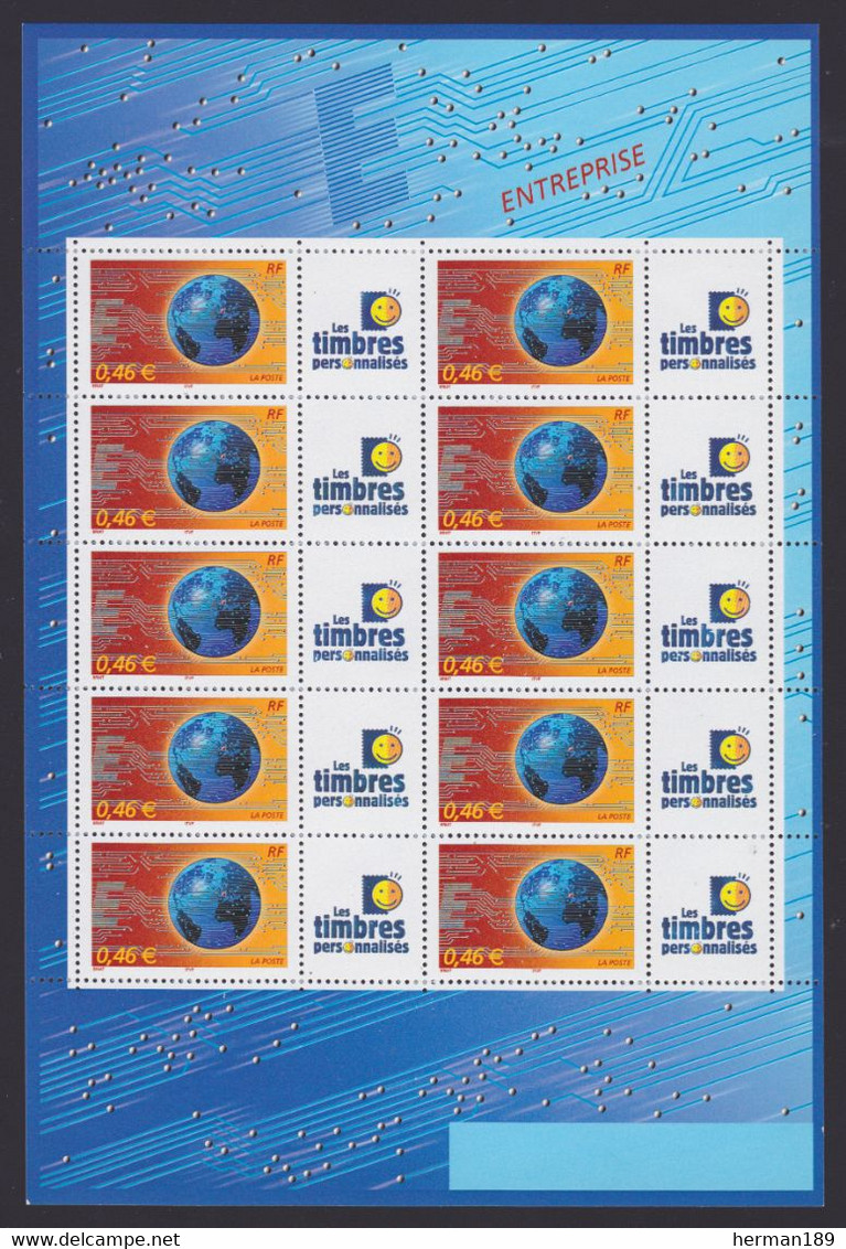 TIMBRE PERSONNALISE N° 3532A X10 (Feuillet F3532A) ** MNH Logo T.P.P., TB - Andere & Zonder Classificatie