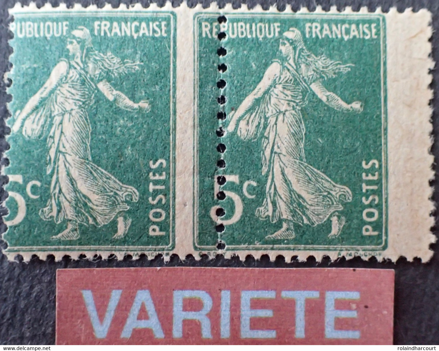 R1189/229 - 1907 - TYPE SEMEUSE CAMEE - N°137 (I) NEUFS** - LUXE - VARIETE ➤➤➤ Piquage à Cheval - Unused Stamps