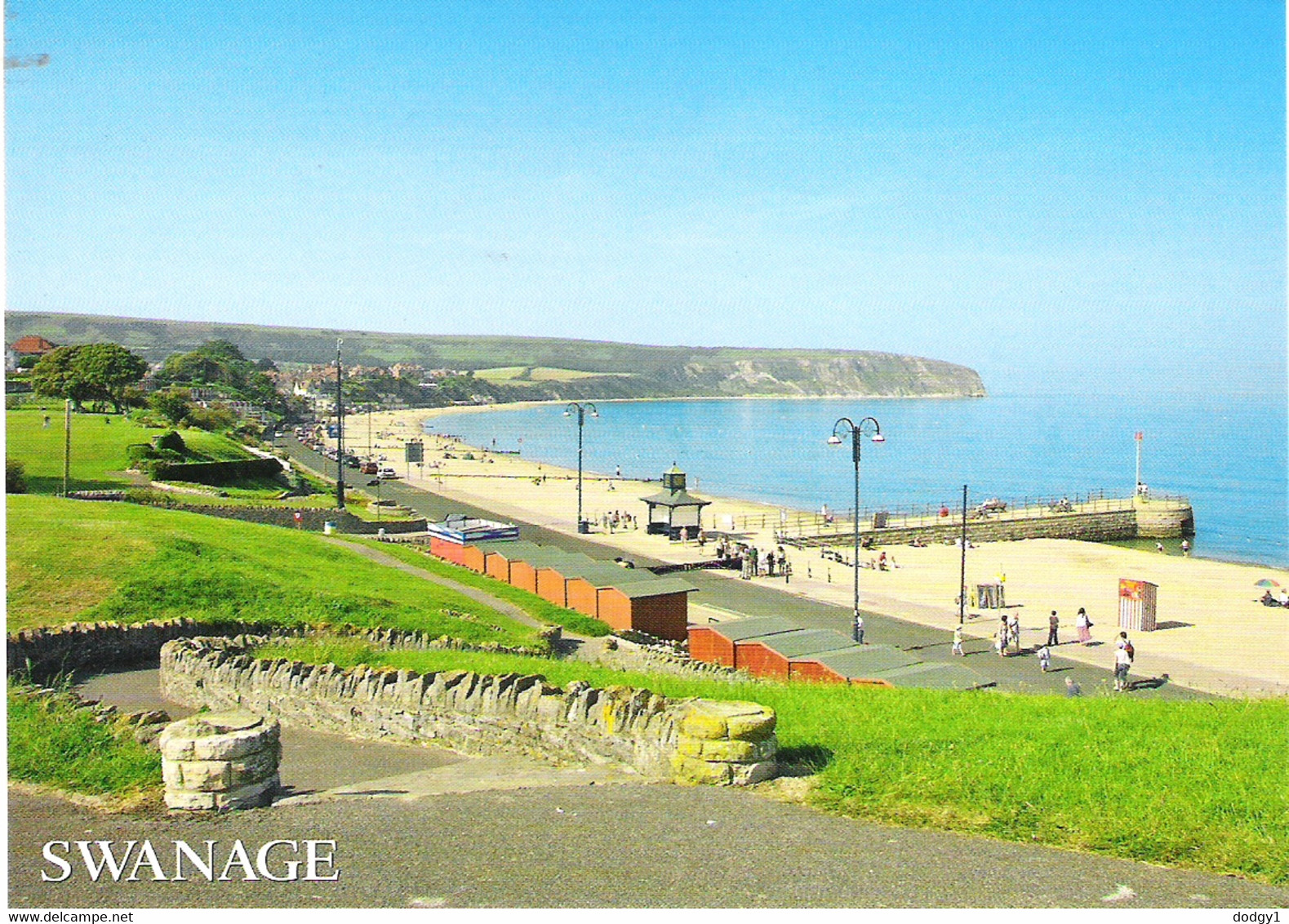 THE ESPLANADE AND BAY, SWANAGE, DORSET, ENGLAND. UNUSED POSTCARD Ap2 - Swanage