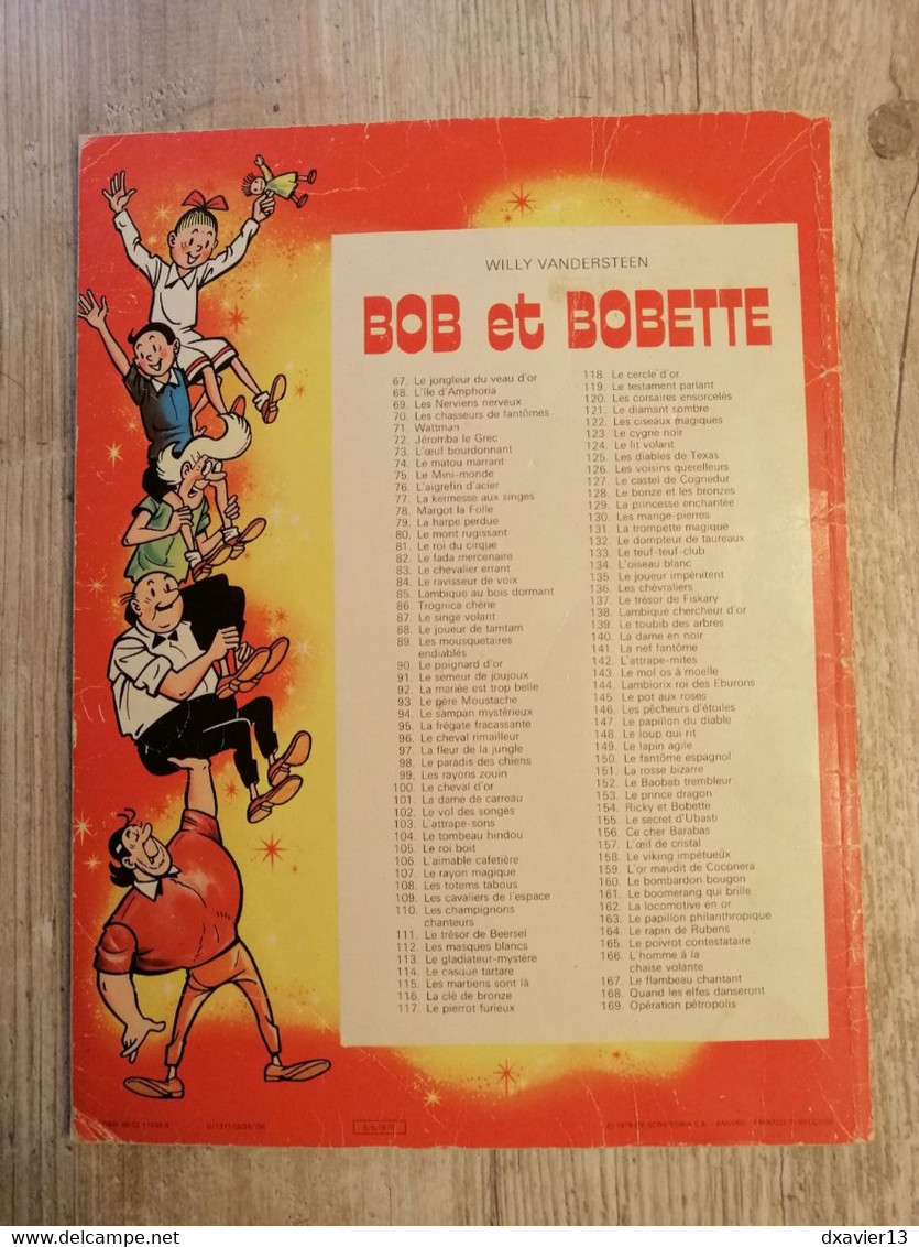 Bande Dessinée - Bob Et Bobette 121 - Le Diamant Sombre (1978) - Suske En Wiske