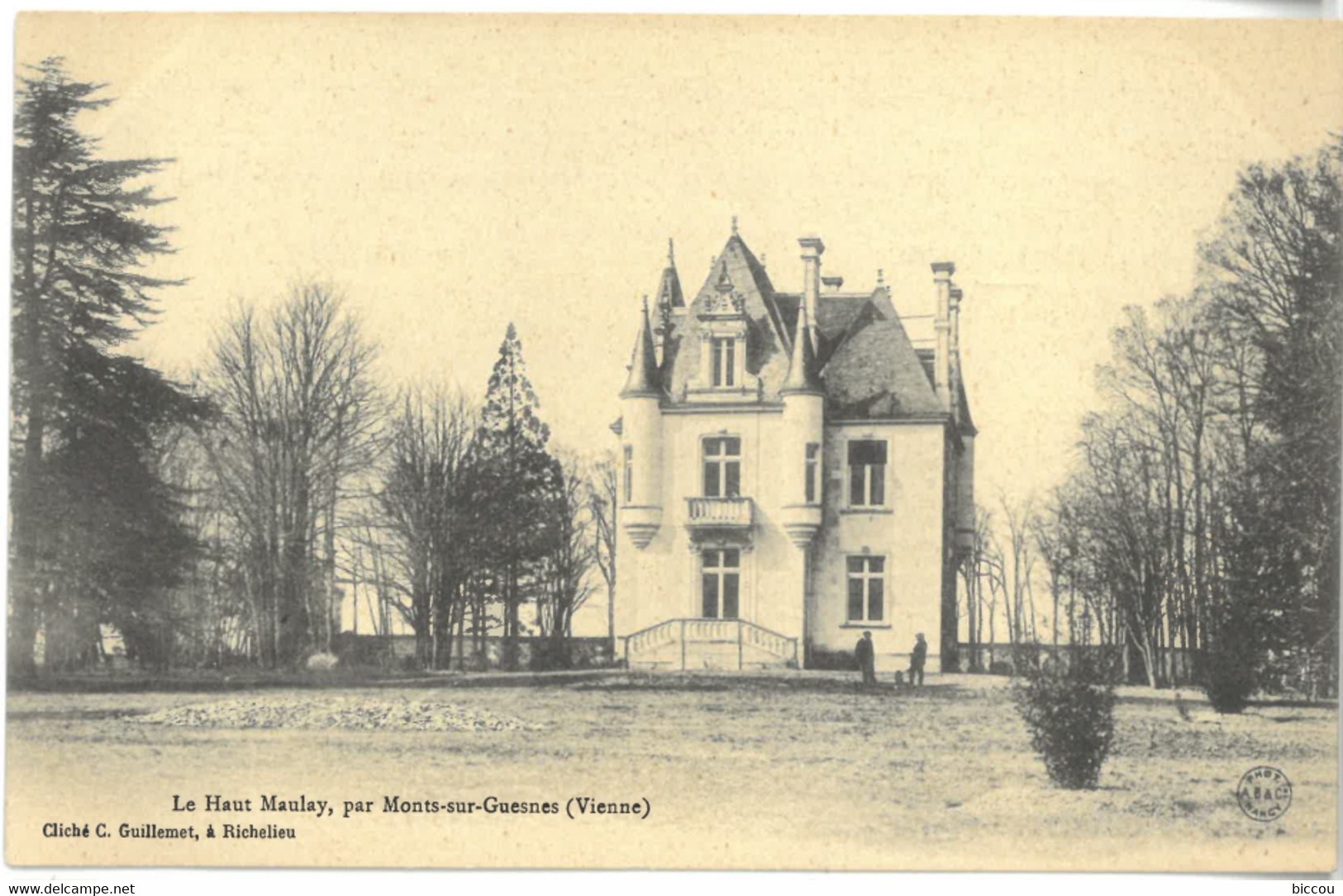 Cpa Le Haut Maulay, Par MONTS SUR GUESNES 86 - Cliché C. Guillemet à Richelieu - Monts Sur Guesnes