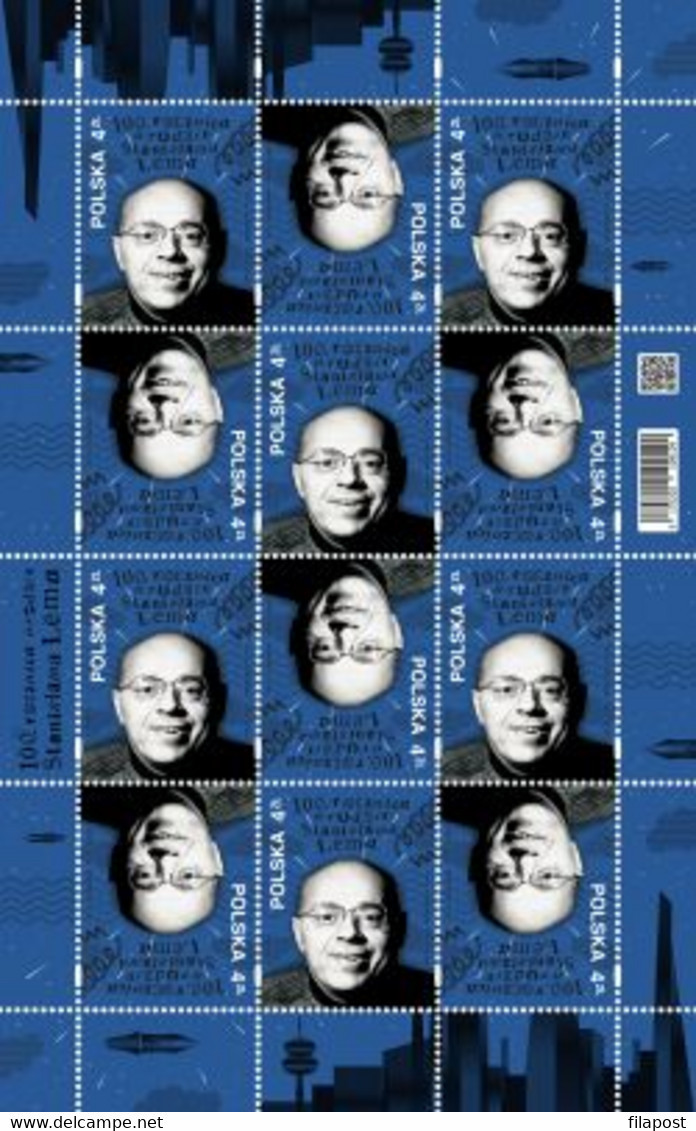 Poland 2021 / Stanisław Lem, Polish Writer, Satire, Science Fiction, Fantasy, Literature / Full Set MNH** New!! - Feuilles Complètes