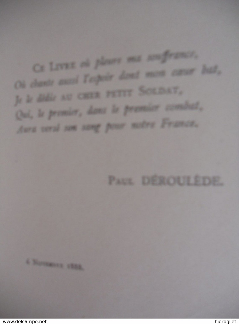 REFRAINS MILITAIRES Par Paul Déroulède Armée Soldats Drapeau Miliciens Sonnet 1889 Paris Calmann Lévy - Musica