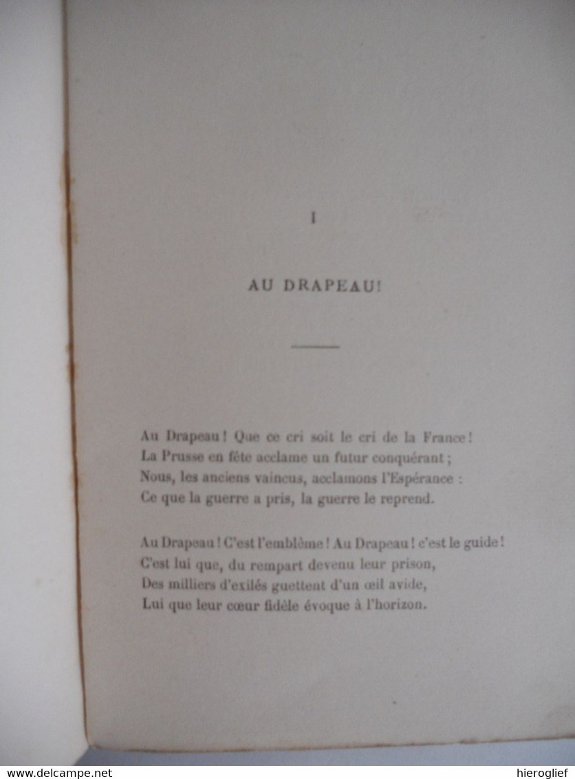 REFRAINS MILITAIRES par Paul Déroulède armée soldats drapeau miliciens sonnet 1889 paris calmann lévy