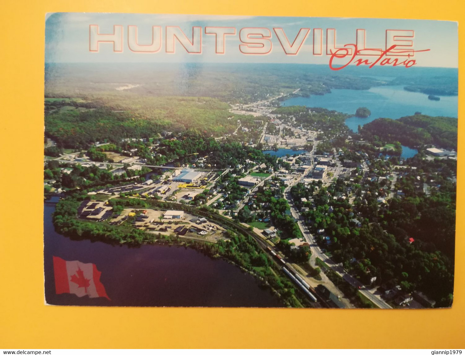 CARTOLINA POSTCARDS CANADA 2006 HUNTSVILLE ONTARIO BOLLO FIORI FLOWERS OBLITERE' - Huntsville