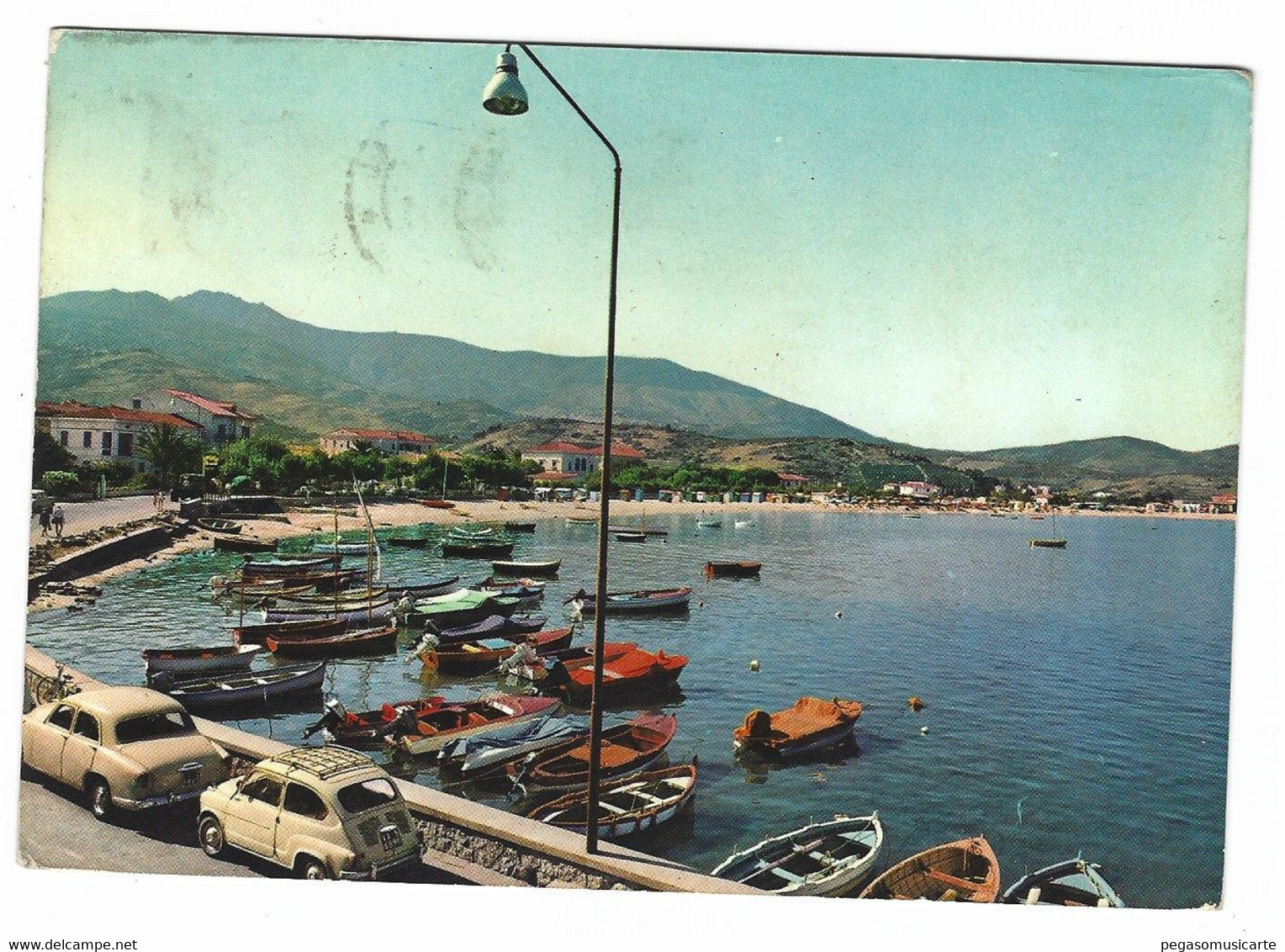 13.122 - ISOLA D' ELBA - MARINA DI CAMPO - SPIAGGIA LIVORNO 1963 AUTO CAR - Autres & Non Classés