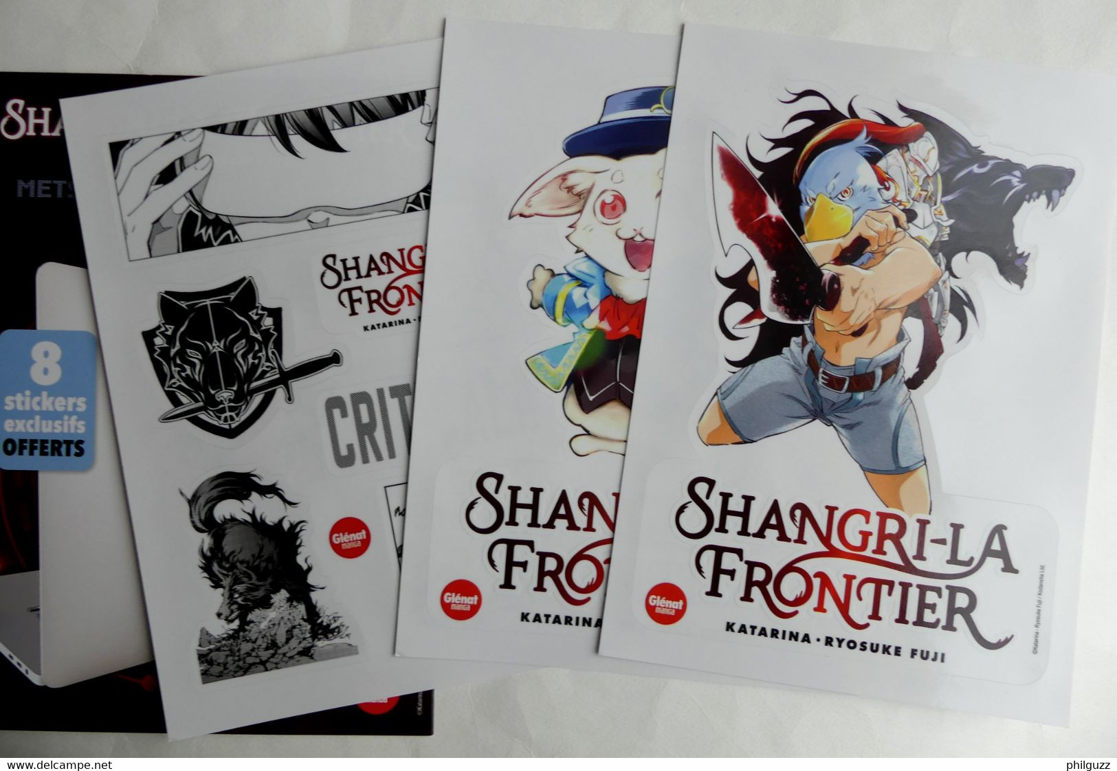 POCHETTE DE 8 AUTOCOLLANTS SHANGRI-LA FRONTIER Fuji RYOSUKE 2021 Fnac - Objets Publicitaires