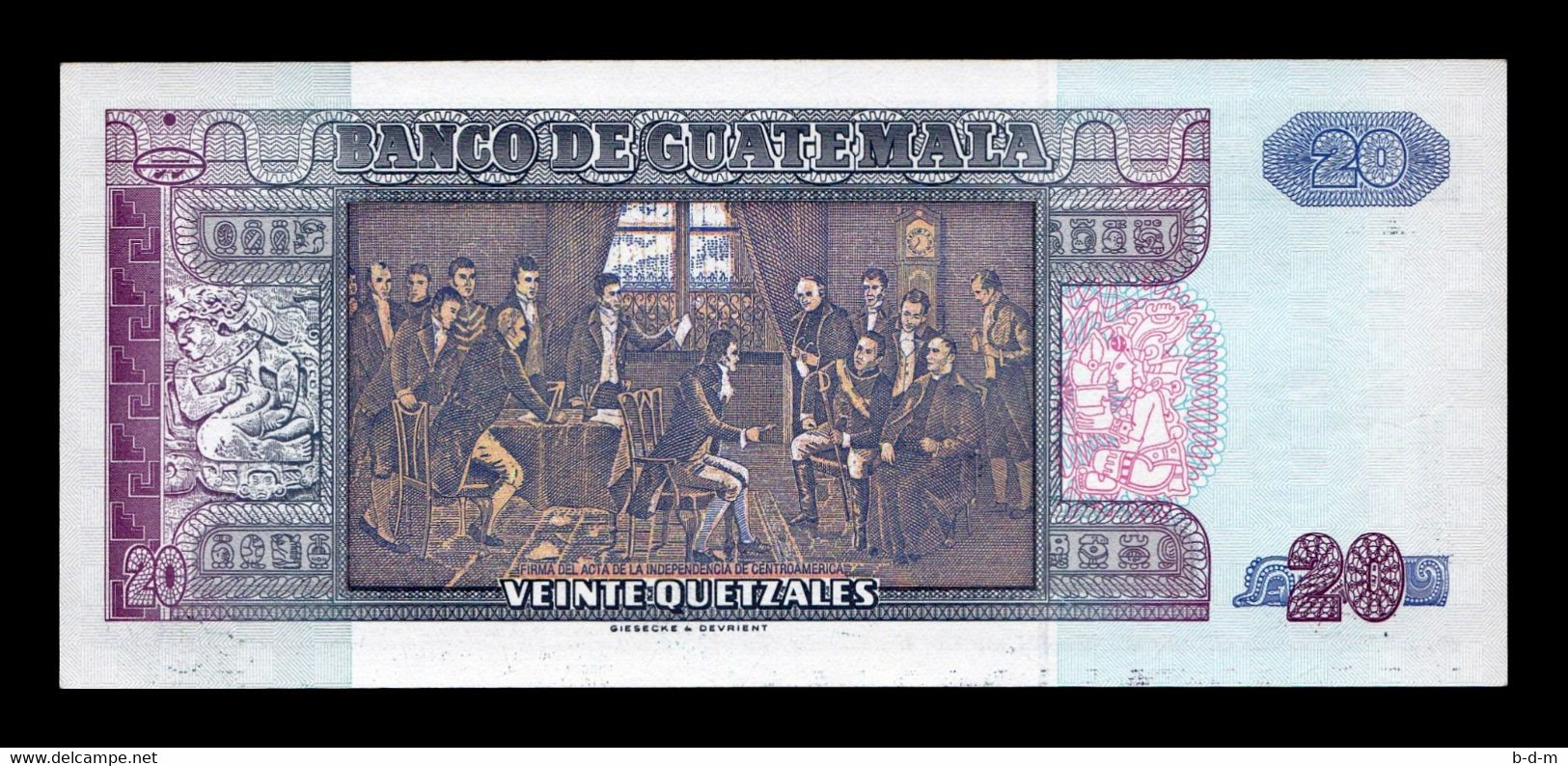 Guatemala 20 Quetzales 1995 Pick 93 EBC+ XF+ - Guatemala