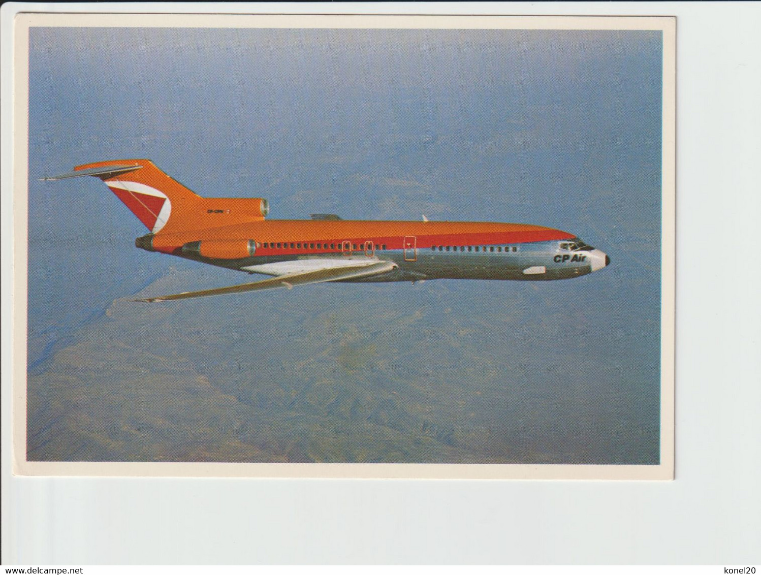 Vintage Rppc Canadian Pacific Airlines CPA C.P.A. Boeing 727 Aircraft Version A - 1946-....: Era Moderna