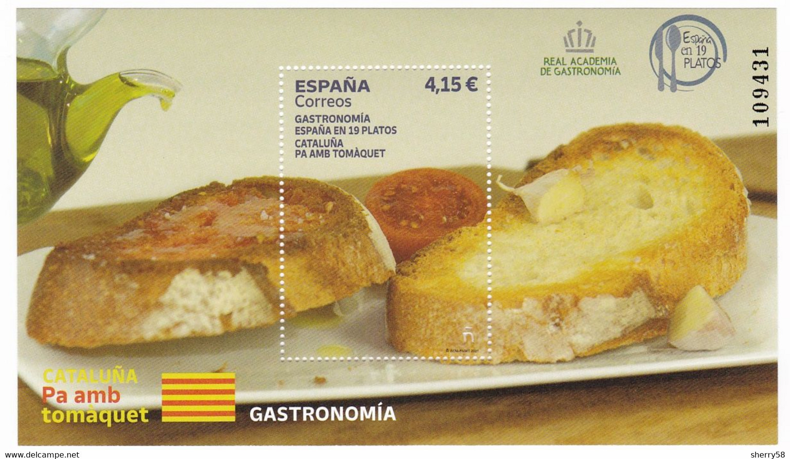 2021-ED. 5515 - Gastronomía España En 19 Platos. CATALUÑA Pa Amb Tomàquet - NUEVO - Blocs & Hojas