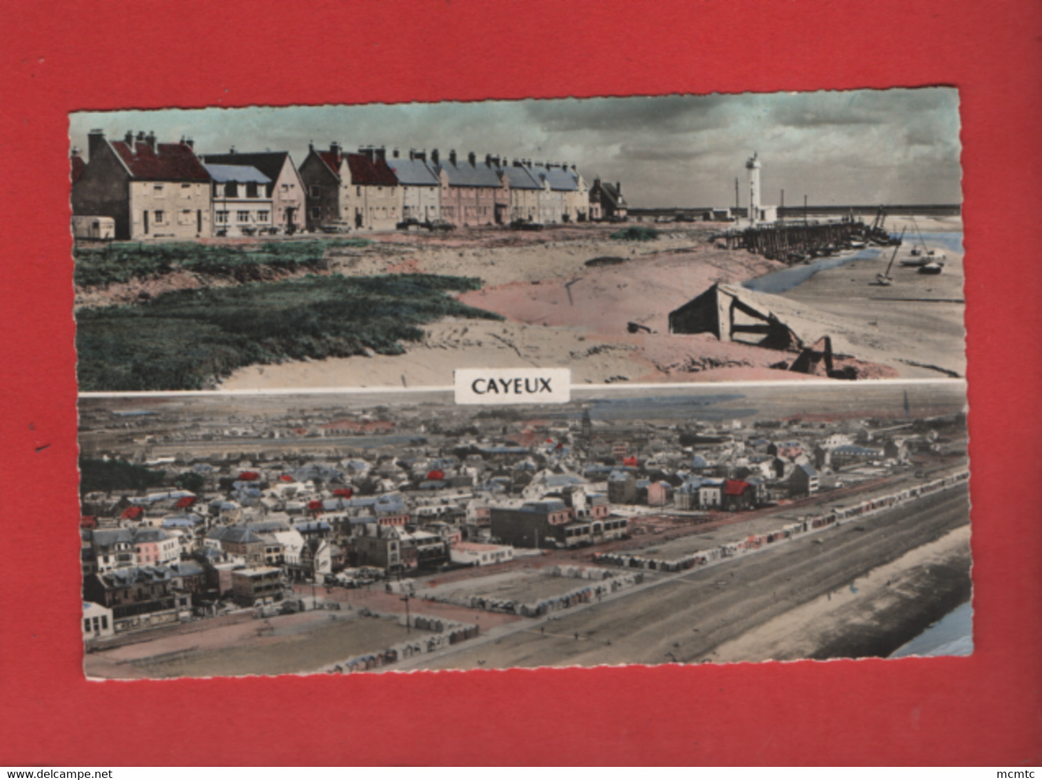 CPSM Petit Format -  Le Hourdel  -(Somme) - Vue Générale - Cayeux -(Somme) - Vue Générale De La Plage - Le Hourdel