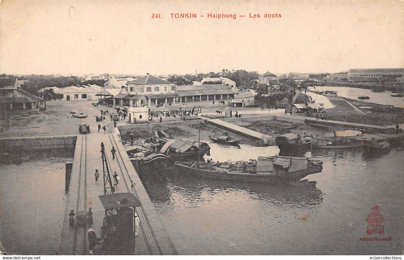Tonkin:     Haïphong       Les Docks       (voir Scan) - Vietnam