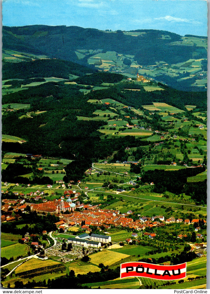 22444 - Steiermark - Pöllau Mit Wallfahrtskirche Pöllauberg - Gelaufen 1981 - Pöllau