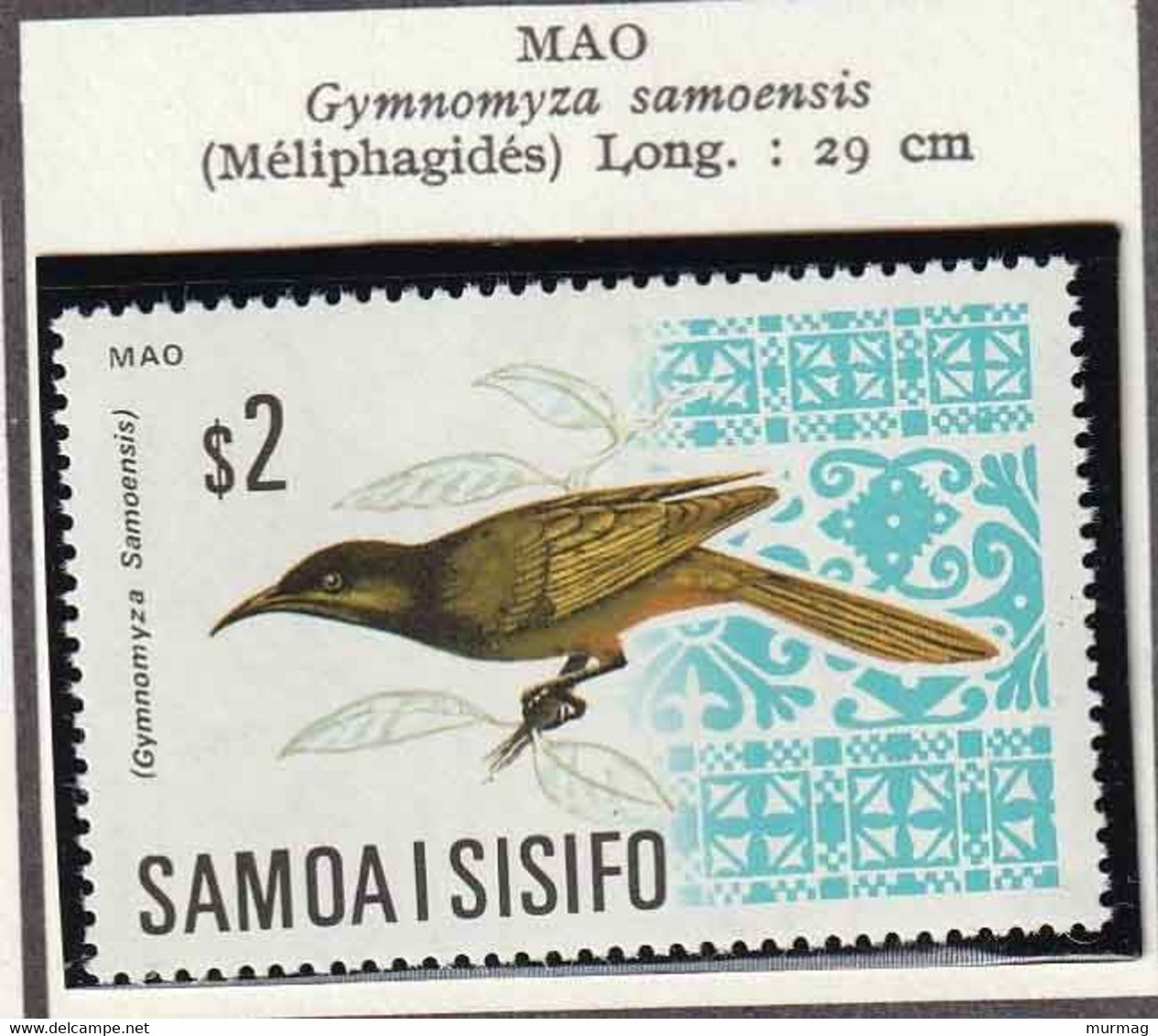 SAMOA AMERICAINE - Faune, Oiseaux - N° 199-200 - 1969 - MNH - American Samoa