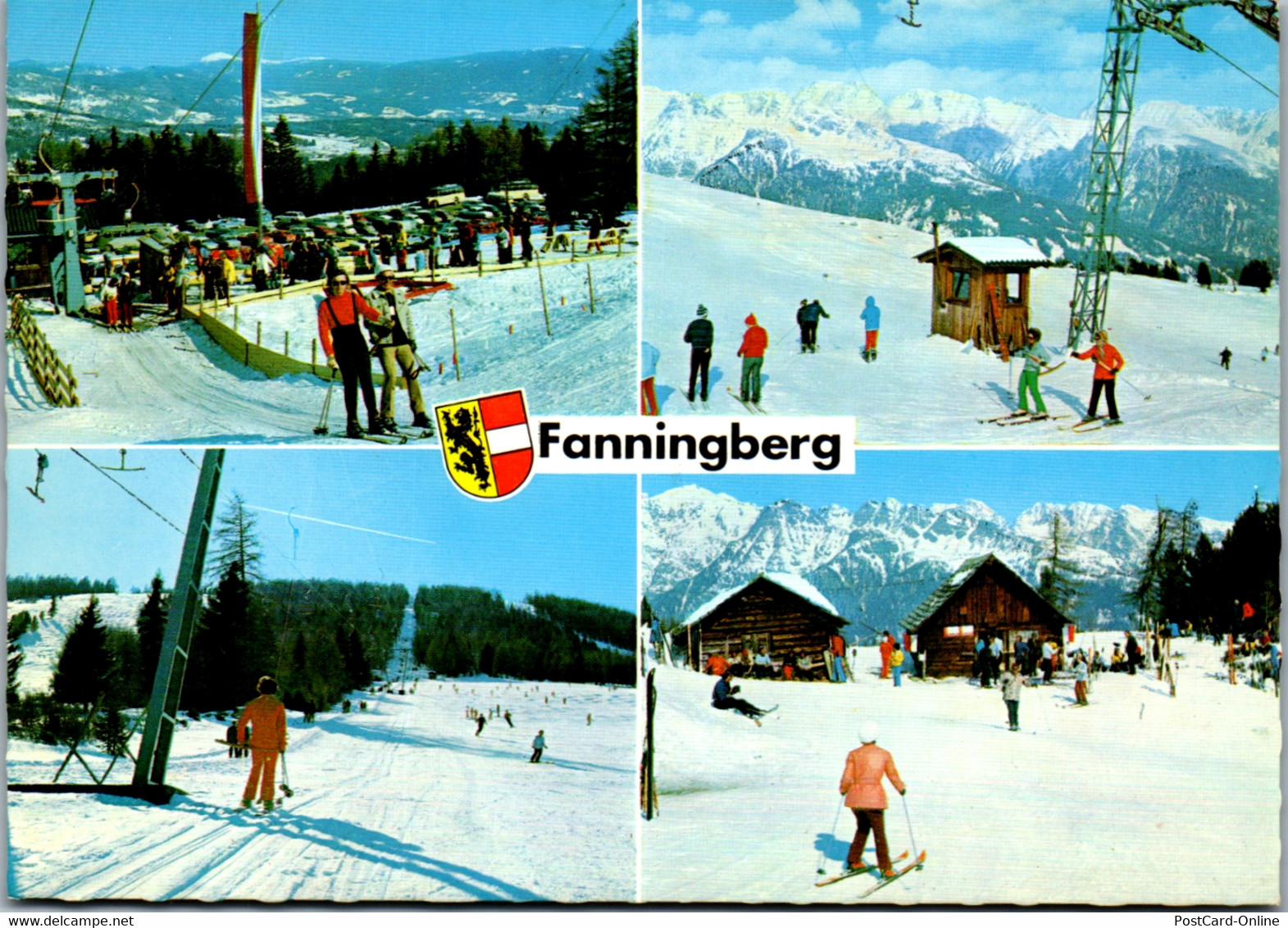 22610 - Salzburg - Fanningberg , Lungau , Ski , Mehrbildkarte - Gelaufen 1975 - Mariapfarr