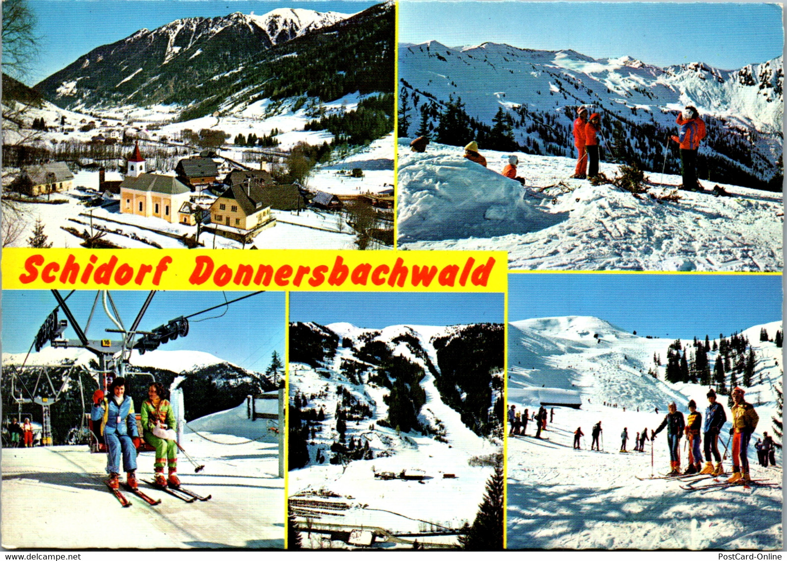 22638 - Steiermark - Donnersbachwald , Schigegiet Riesneralm , Ski - Gelaufen - Donnersbach (Tal)