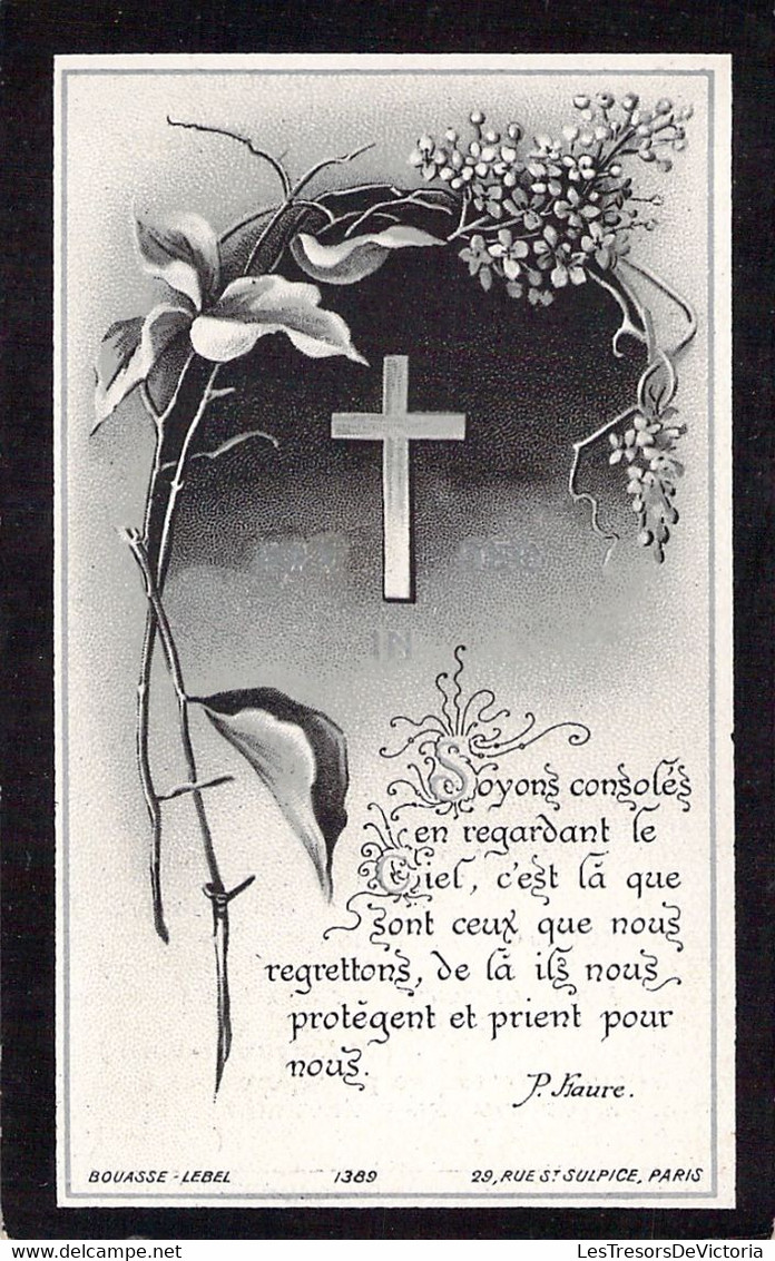 Image Pieuse - Avis De Décès - Reste In Peace RIP - Fernand Leveau - Avril 1931 - Leval - Santini