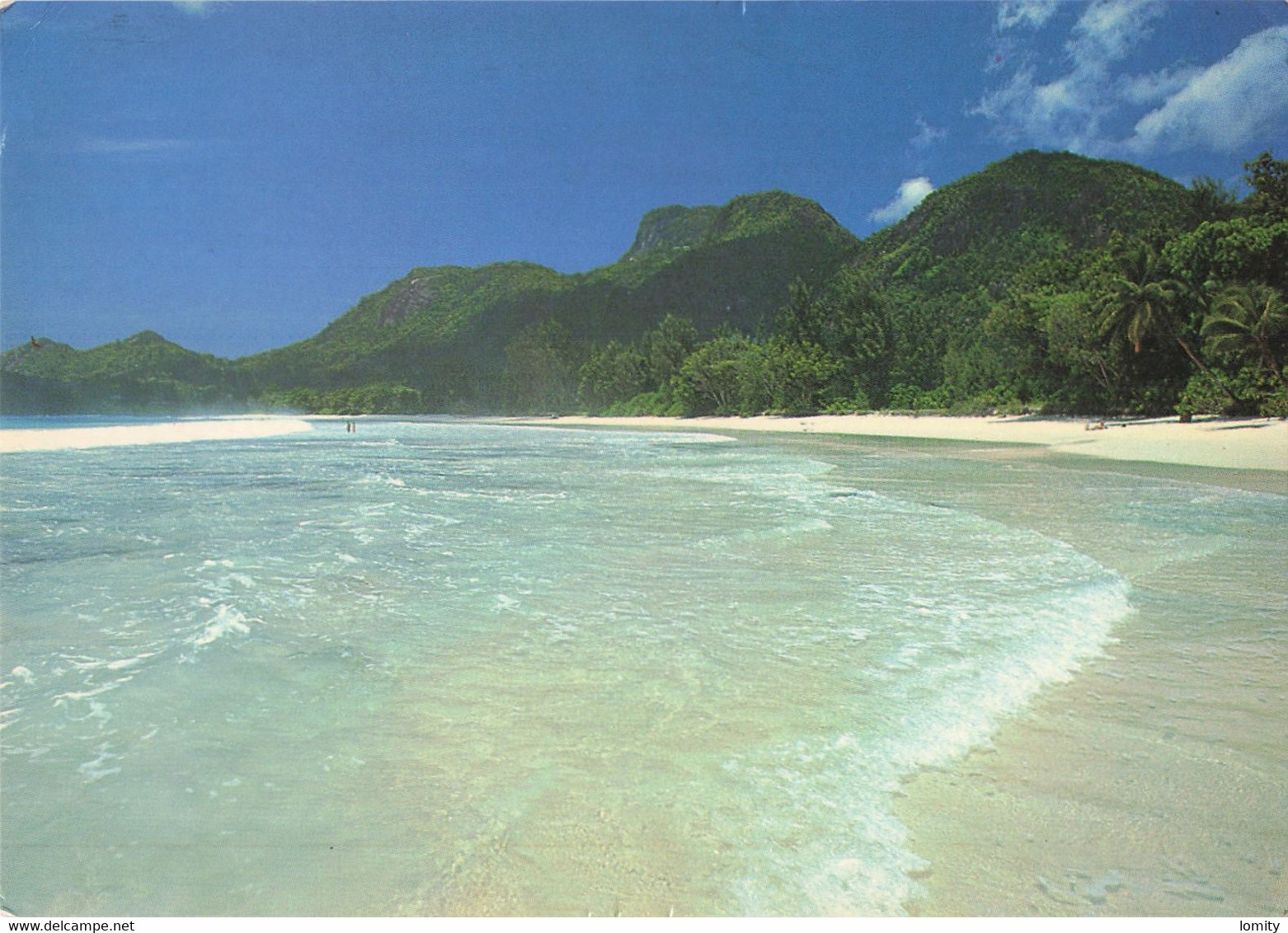 Seychelles Traumstrand Grand Anse Mahé + Timbre Cachet Victoria Mahé 1986 - Seychelles