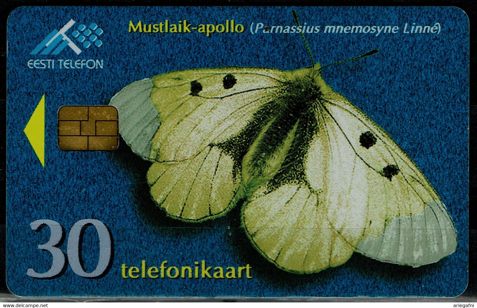 ESTOIA 1998 PHONECARDS BUTTERFLIES USED VF!! - Papillons