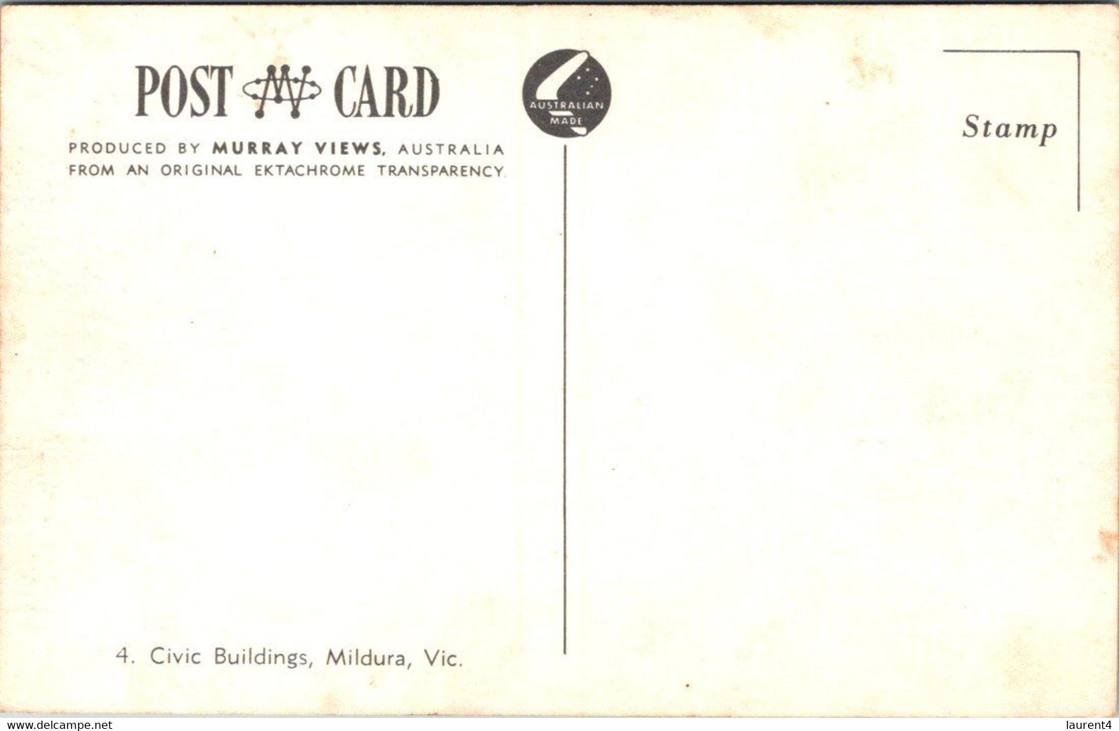 (5 D 6) Australia - VIC (older Card) Mildura Civic Buildings - Mildura