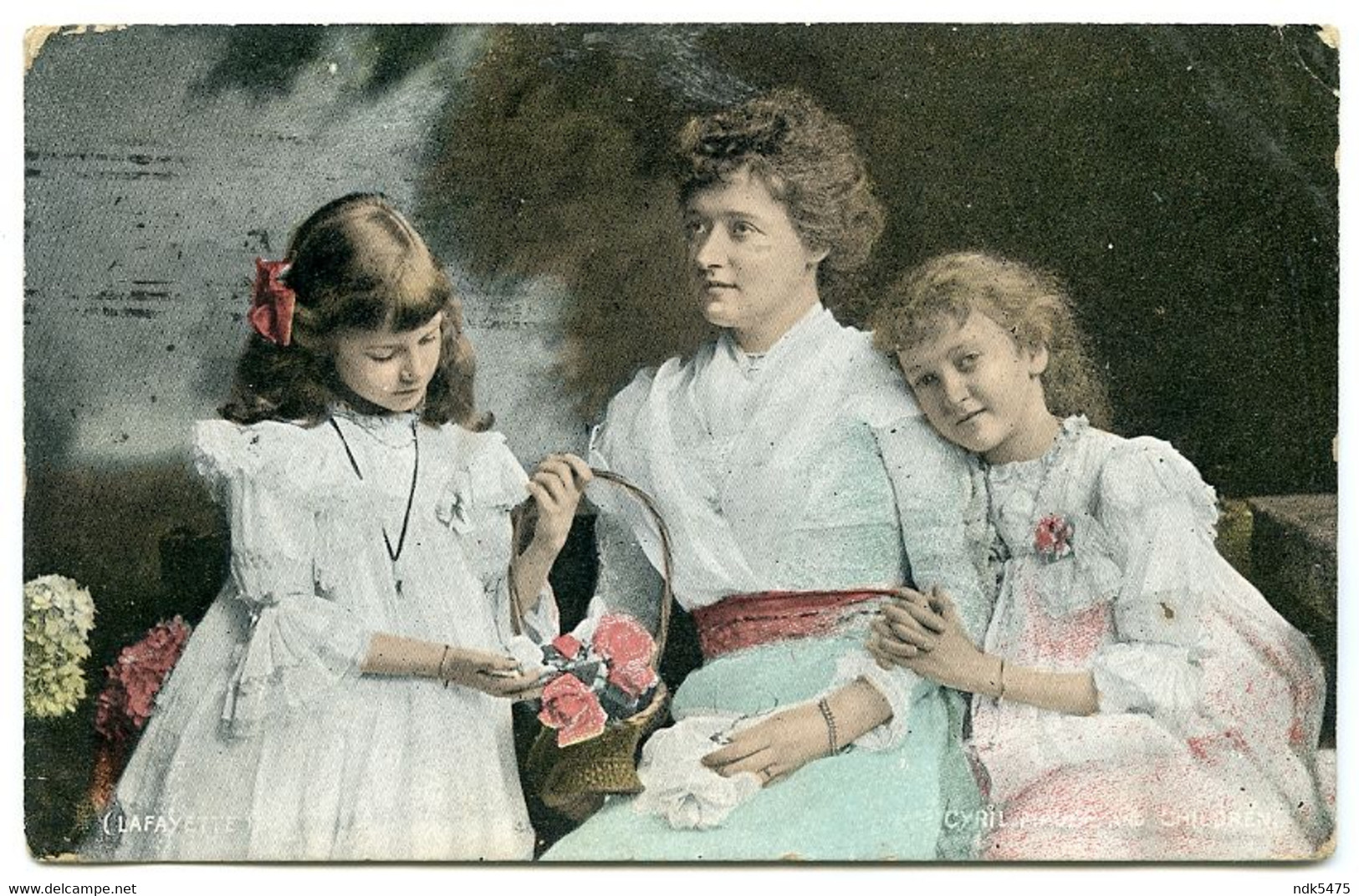 MRS CYRIL MAUDE AND CHILDREN / MOTHER AND DAUGHTERS / ADDRESS - CARDIFF, RICHMOND TERRACE, (ABRAHAMSON) - Teatro