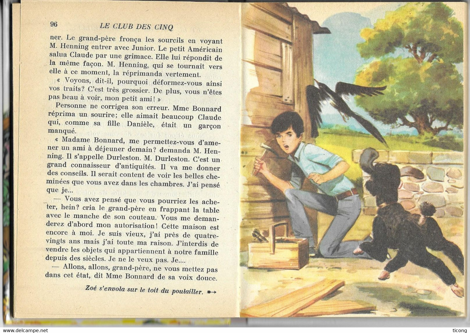 BIBLIOTHEQUE ROSE 1981 - LE CLUB DES 5 ET LE COFFRE AUX MERVEILLES  PAR ENID BLYTON,  ILLUSTRATIONS DE JEAN SIDOBRE - Bibliotheque Rose