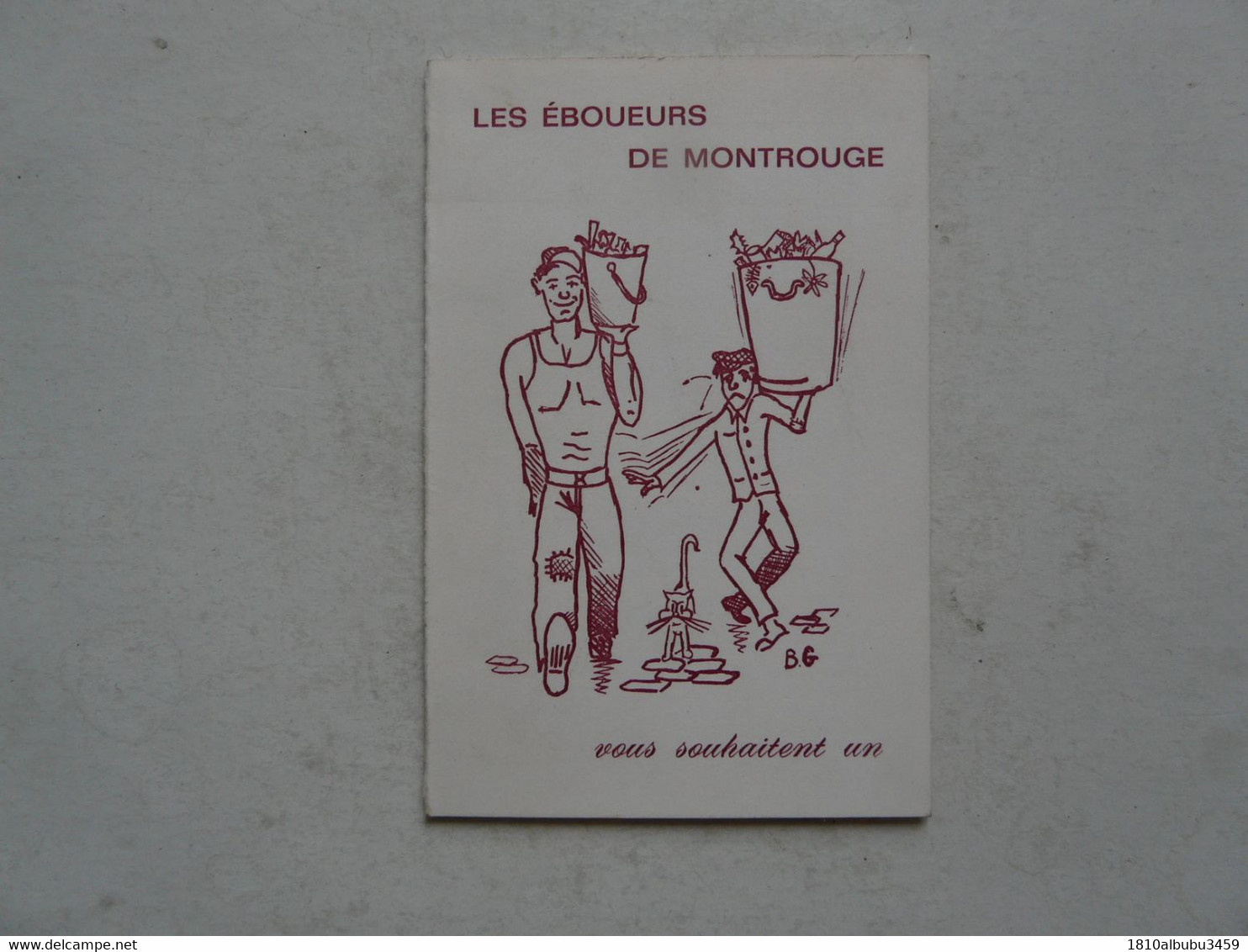 VIEUX PAPIERS - CALENDRIER PETIT FORMAT : Les Eboueurs De MONTROUGE 1970 - Petit Format : 1961-70