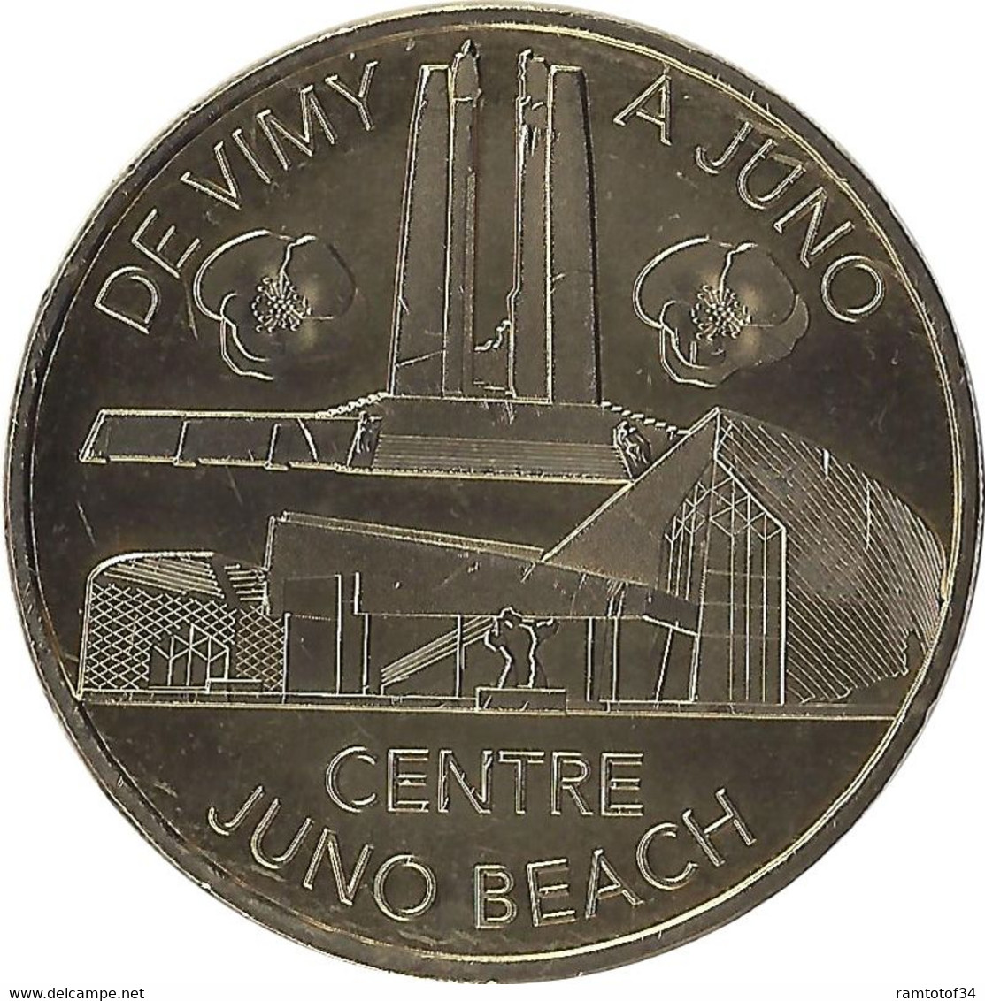 2017 MDP133 - COURSEULLES SUR MER - Centre Juno Beach 6 (De Vimy à Juno) / MONNAIE DE PARIS - 2017