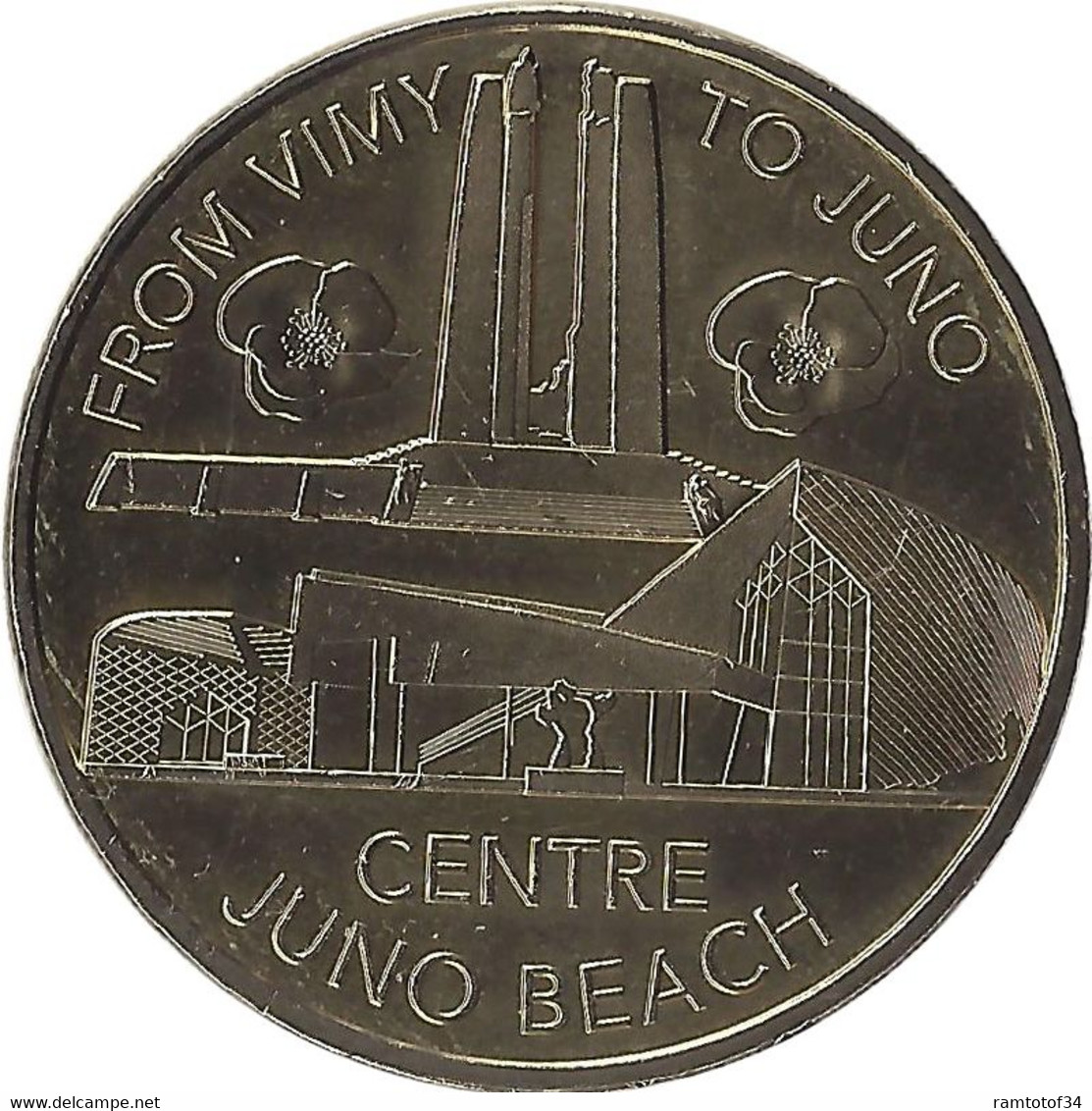 2017 MDP132 - COURSEULLES-SUR-MER - Centre Juno Beach 5 (From Vimy To Juno) / MONNAIE DE PARIS - 2017