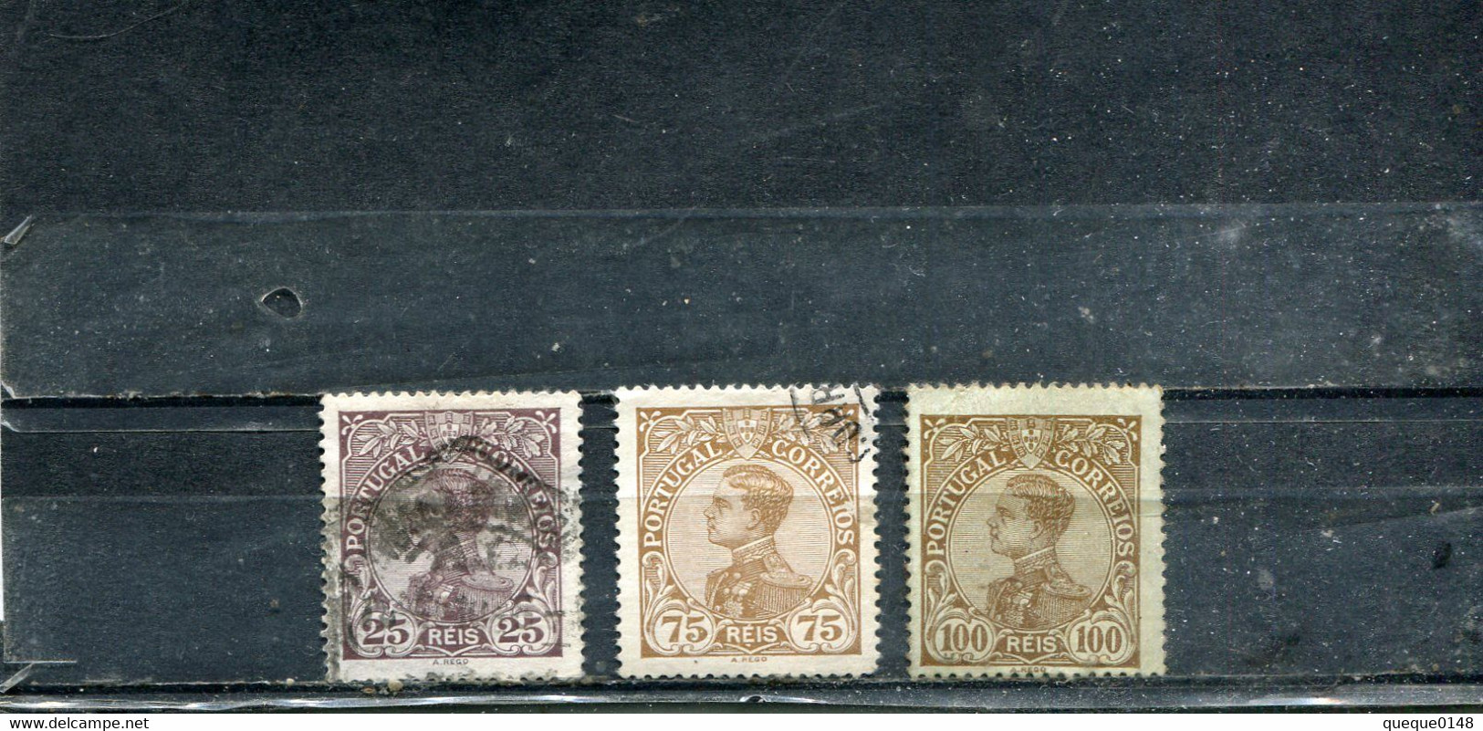 Portugal 1910 Yt 159 161 163 Emmanuel II - Gebruikt