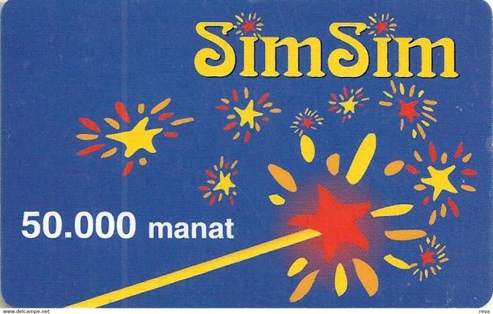 AZERBAIJAN 50.000 MANAT SIM SIM CARTOON  GSM PIN USED READ DESCRIPTION !!!! - Azerbaïjan