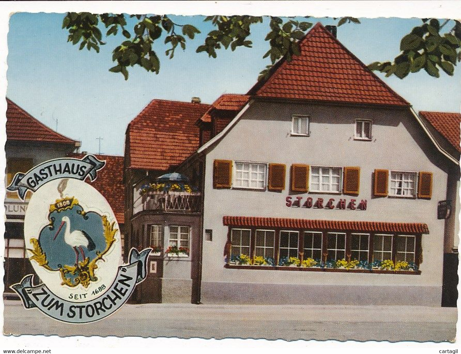 CPM  GF (Mehrbild 1961 )  -20234 - Allemagne - Bühl - Gasthaus Zum Storchen -Envoi Gratuit - Buehl