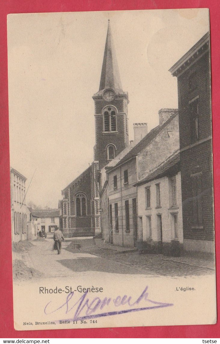 St-Genesius-Rode / Rhode-St-Genèse - L'Eglise -1900 ( Verso Zien ) - Rhode-St-Genèse - St-Genesius-Rode