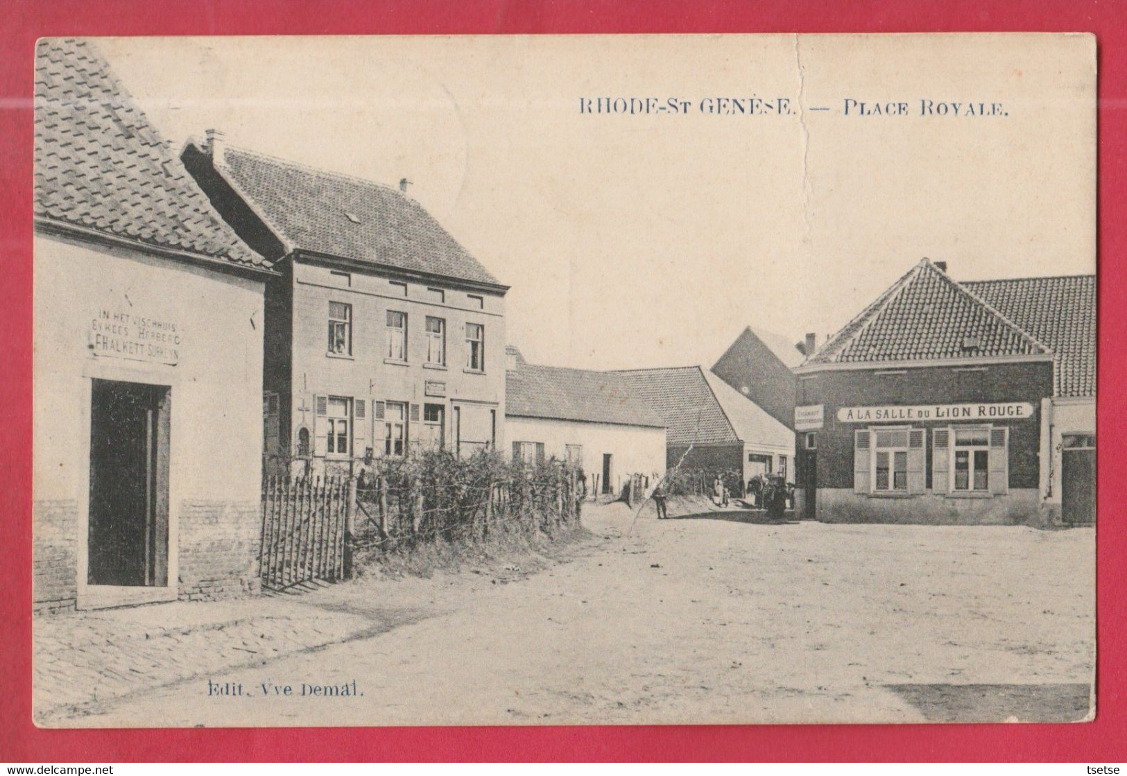 St-Genesius-Rode / Rhode-St-Genèse - Place Royale - 1911 ( Verso Zien ) - Rhode-St-Genèse - St-Genesius-Rode