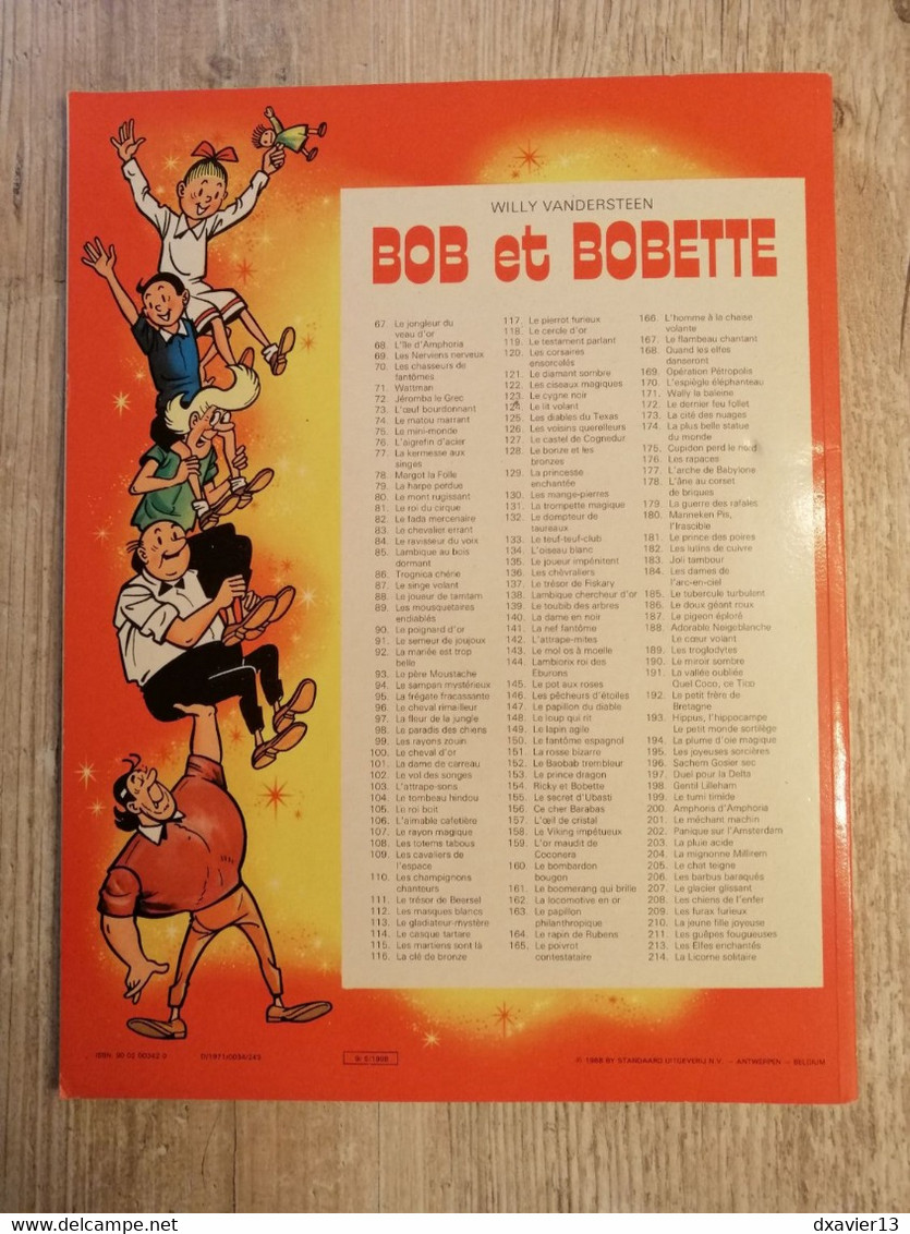 Bande Dessinée - Bob Et Bobette 123 - Le Cygne Noir (1988) - Bob Et Bobette